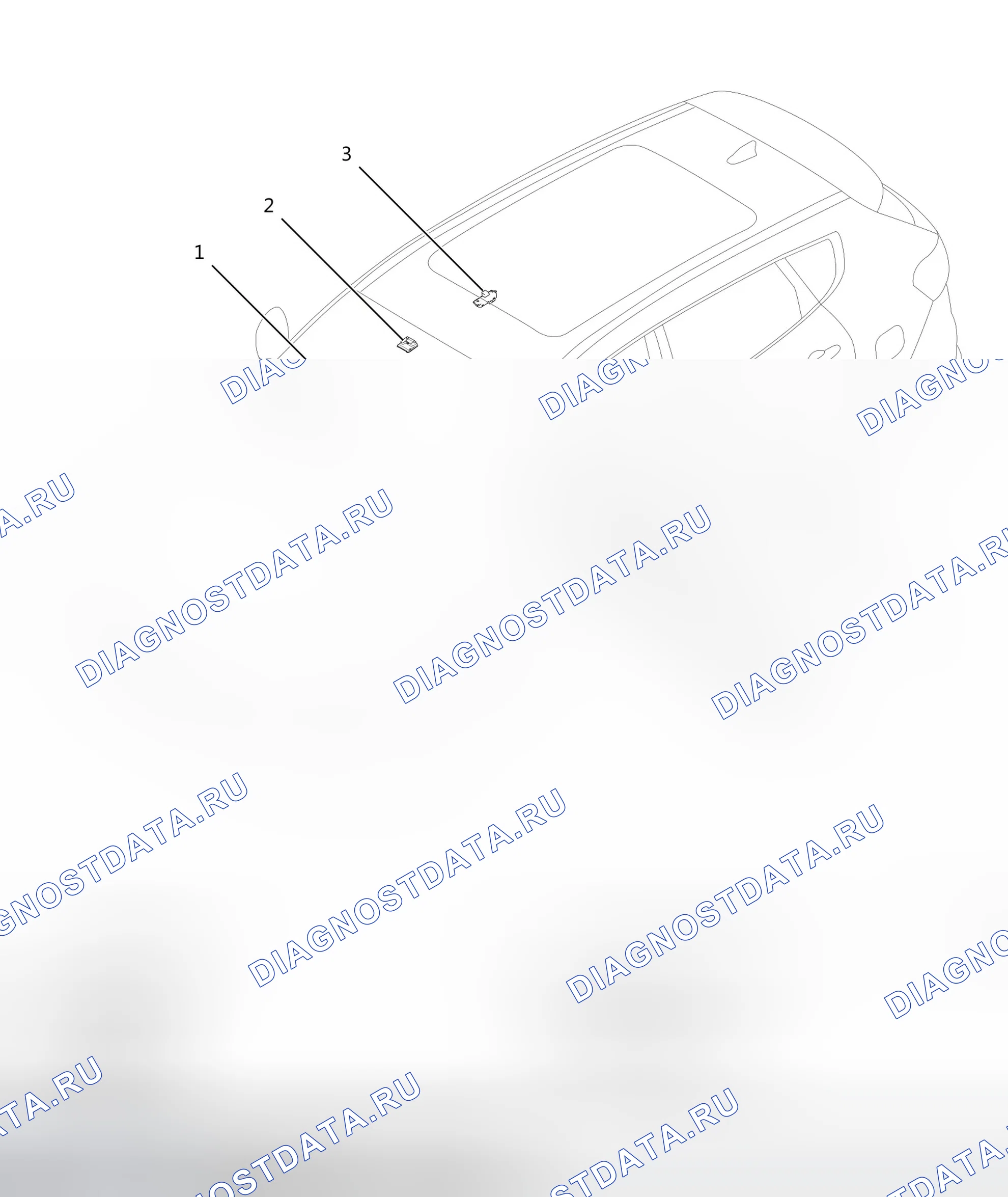Информация о местоположении модуля — Расположение модулей: Салон. Haval H6 II