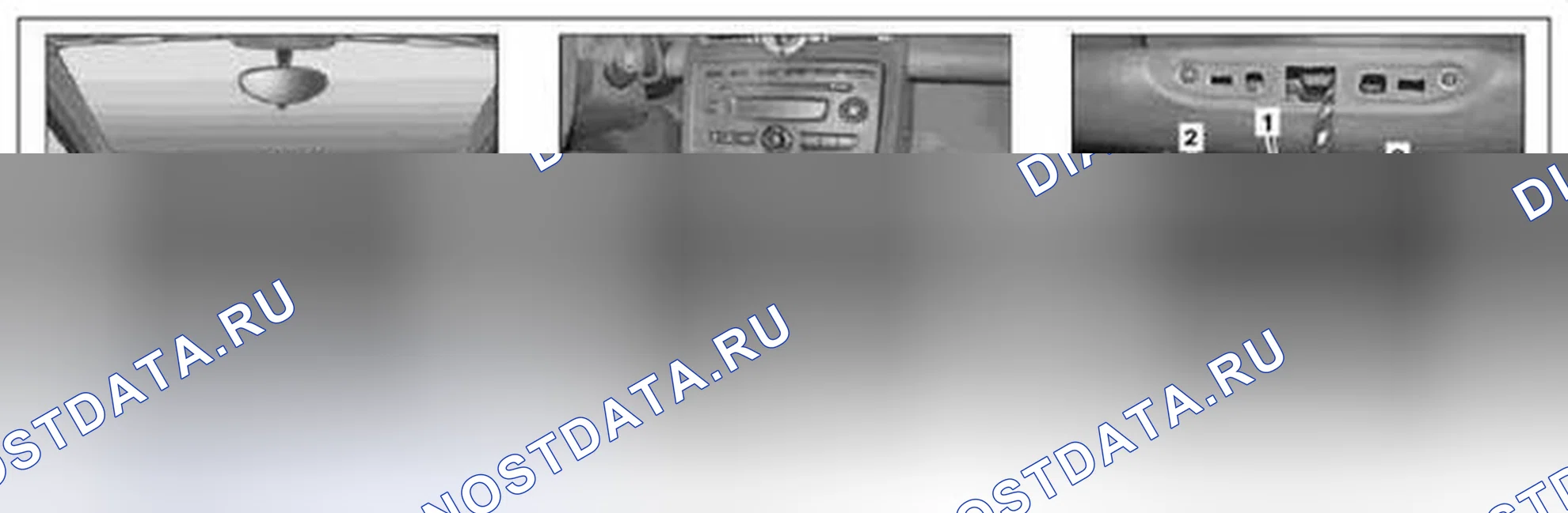 Рис. 30: Демонтаж / монтаж группы переключателей в кабине - AR54.25-P-1000MCC. Kia Soul I