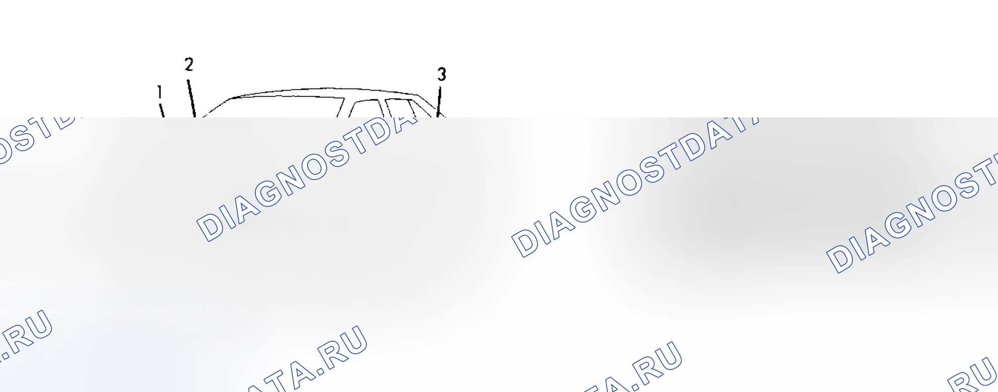 Рис. 5: РАСПОЛОЖЕНИЕ ИНФОРМАЦИОННЫХ МЕТОК. Nissan Pulsar N12