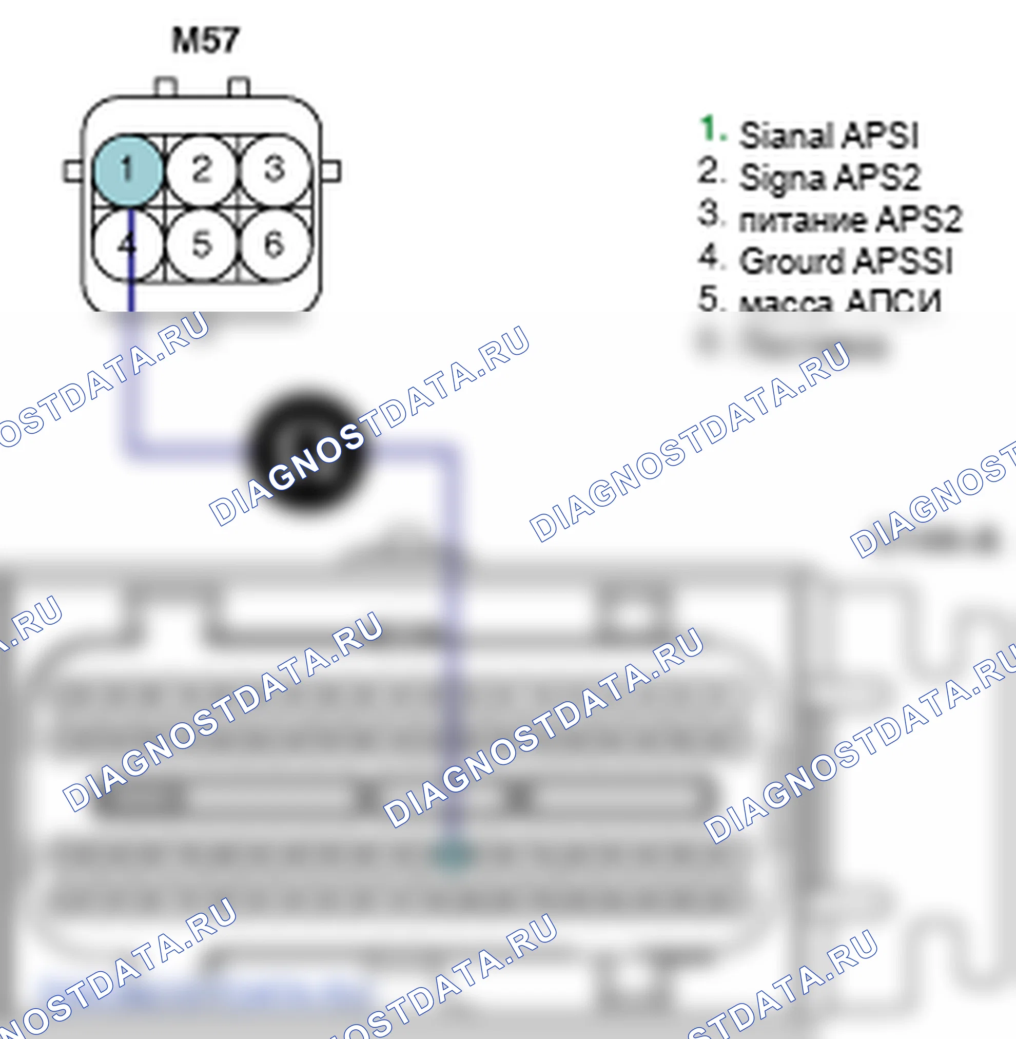 Контроль проводов — P2127. Kia Sorento BL