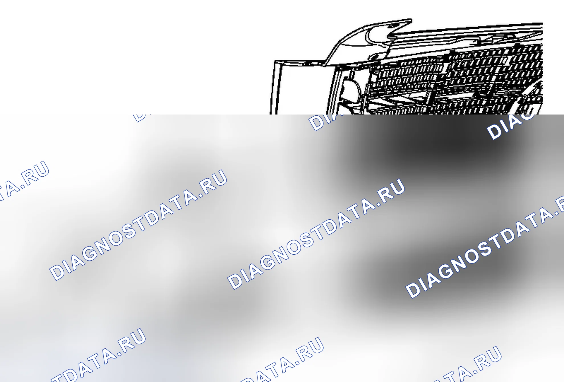 Рис. 22: Замена насадки омывателя фар. Cadillac CTS II