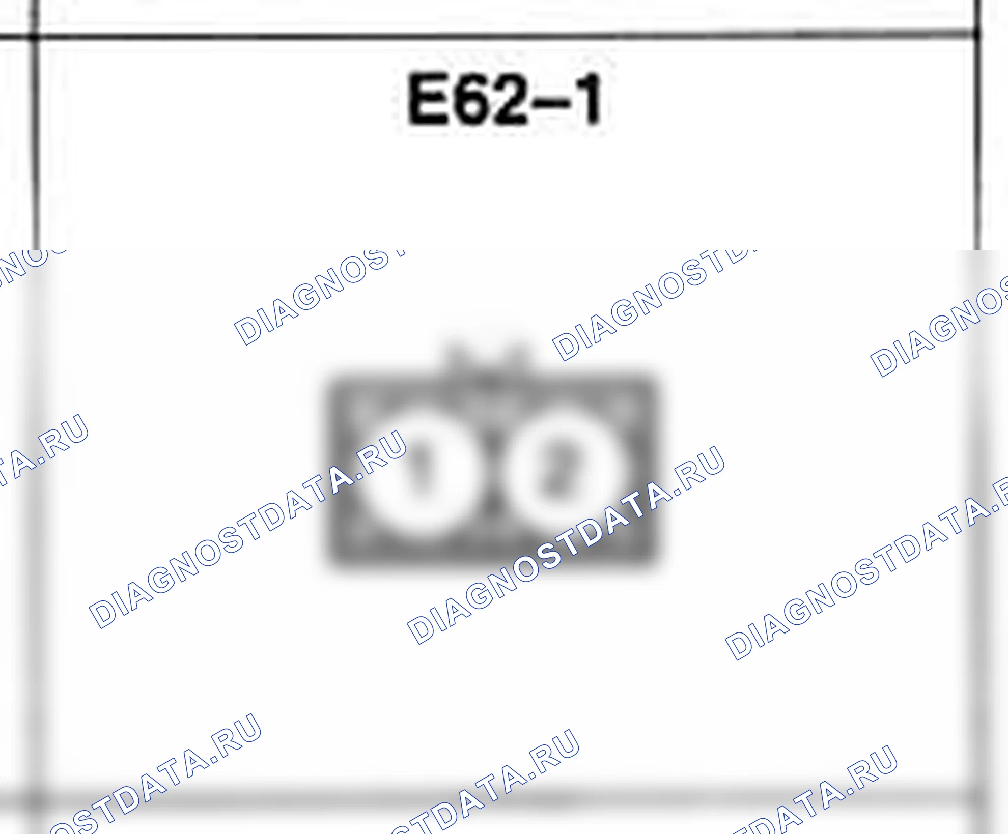 Распиновка разъёма E62-1 — жгута двигателя. Hyundai H-1 A1