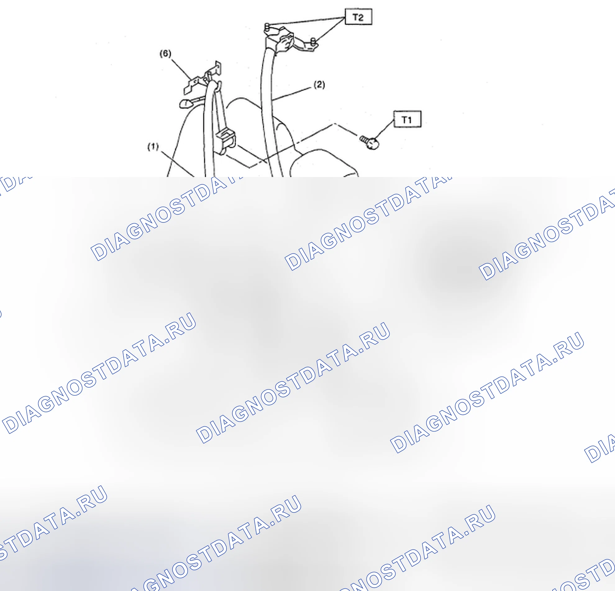 Рис. 9: ЗАДНИЙ РЕМЕНЬ БЕЗОПАСНОСТИ (МОДЕЛЬ ВАГОНА). Subaru Outback BP рестайлинг