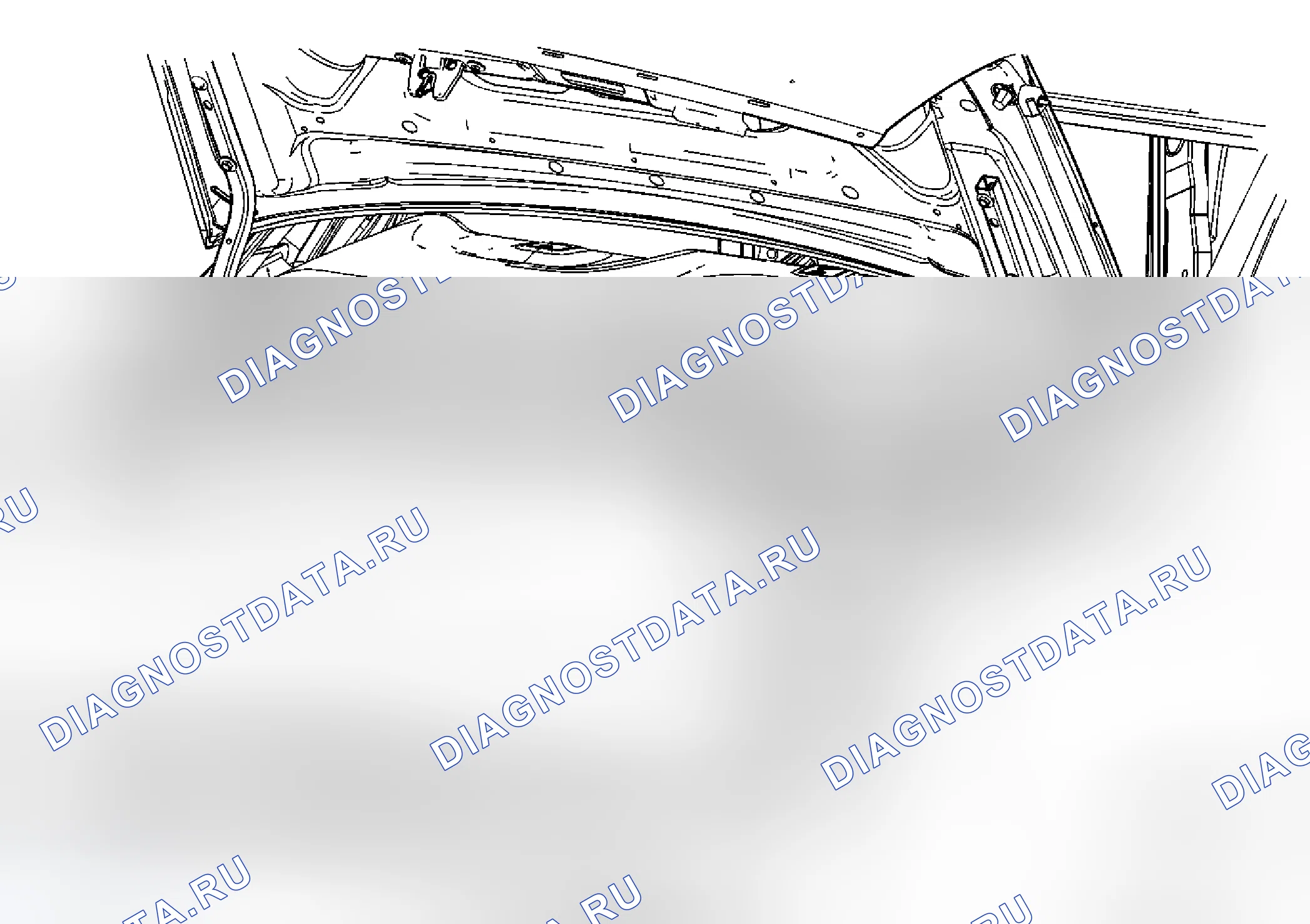 Рис. 46: Замена фонаря освещения заднего отсека. Cadillac DTS I