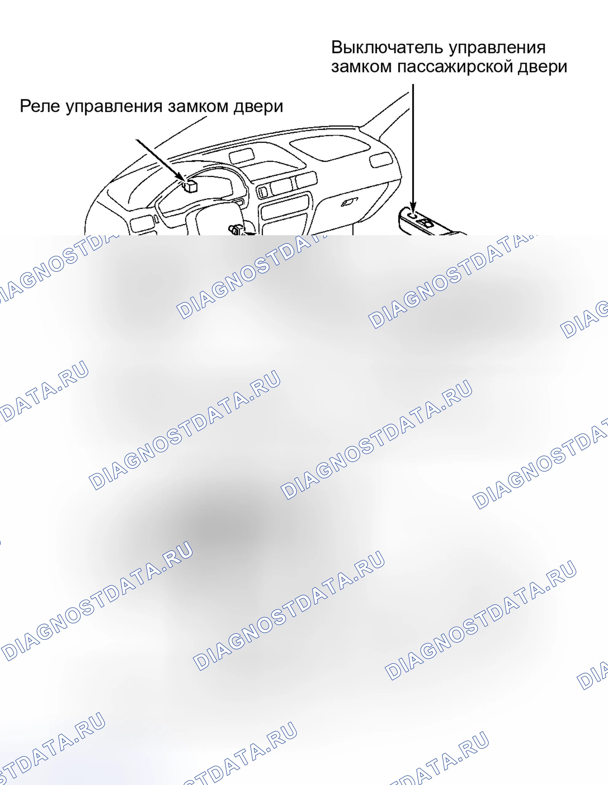Рис. 3: РАСПОЛОЖЕНИЕ КОМПОНЕНТОВ. Toyota Paseo L50