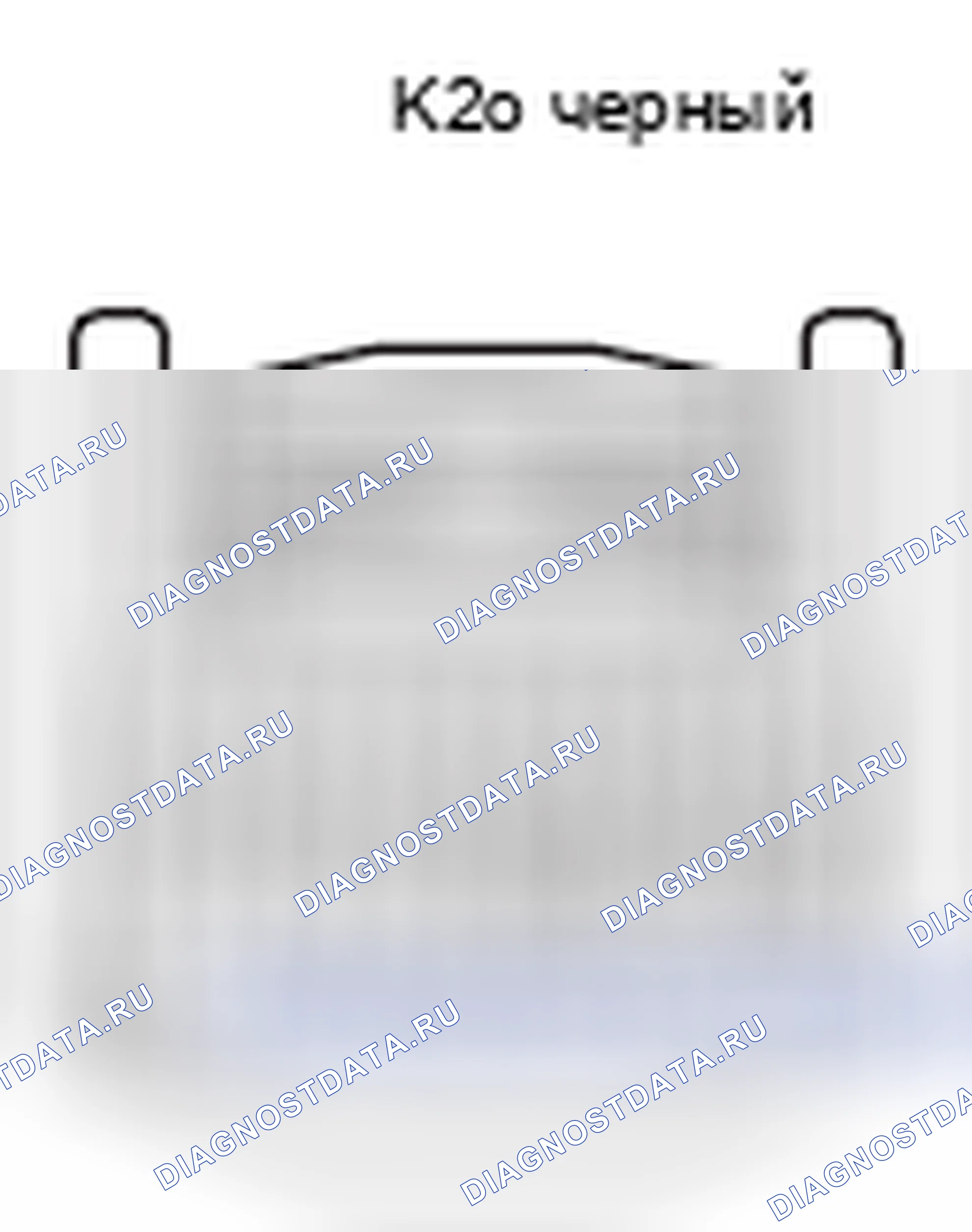Рис. 375: Вид с торца соединителя спирального кабеля (K20). Lexus GS III