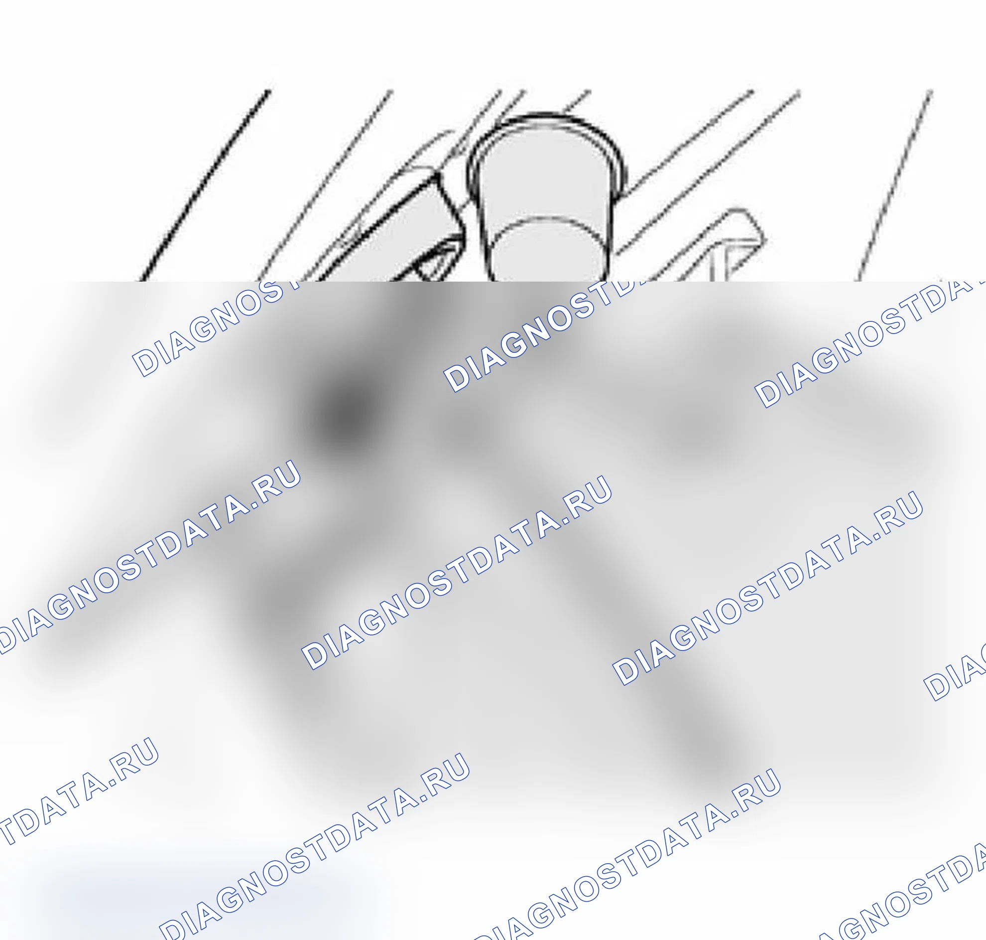 Рис. 36: Переключатель блокировки топливного бака -F314. Audi A4 B6