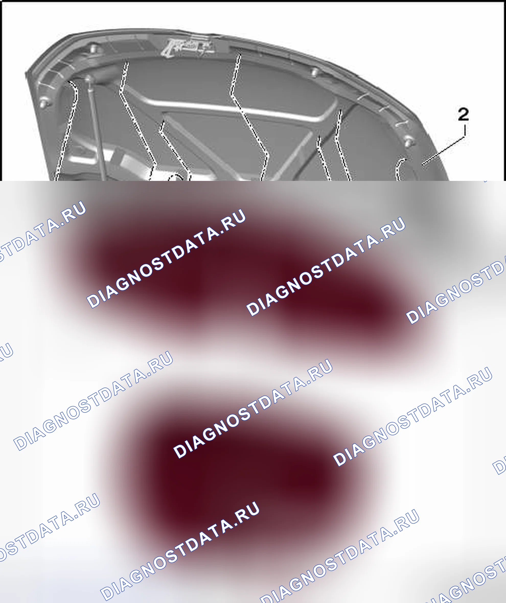 Рис. 90: ИЗОЛЯЦИЯ КАПОТА. Volkswagen Golf Mk6