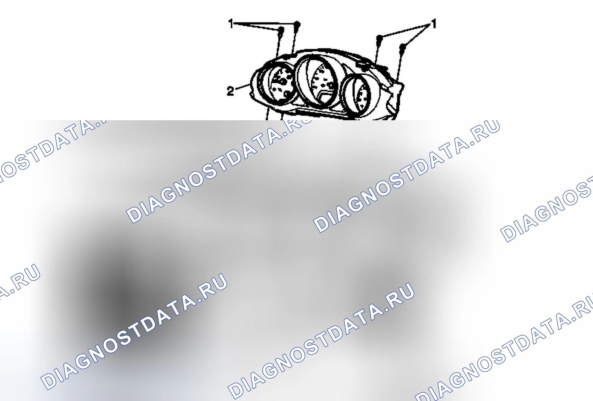 Рис. 14: Замена приборной панели (правый привод). Cadillac CTS II