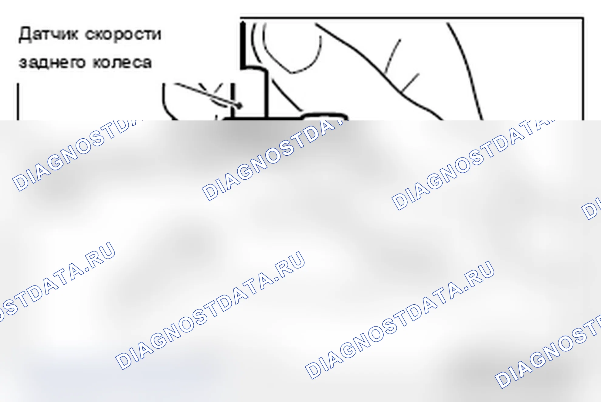 Рис. 174: >> A <<ДАТЧИК СКОРОСТИ ЗАДНЕГО КОЛЕСА, УПЛОТНИТЕЛЬНОЕ КОЛЬЦО И БОЛТ (СОЕДИНЕНИЕ ДАТЧИКА СКОРОСТИ ЗАДНЕГО КОЛЕСА С ЗАДНИМ Ш. Mitsubishi Lancer Ralliart X рестайлинг