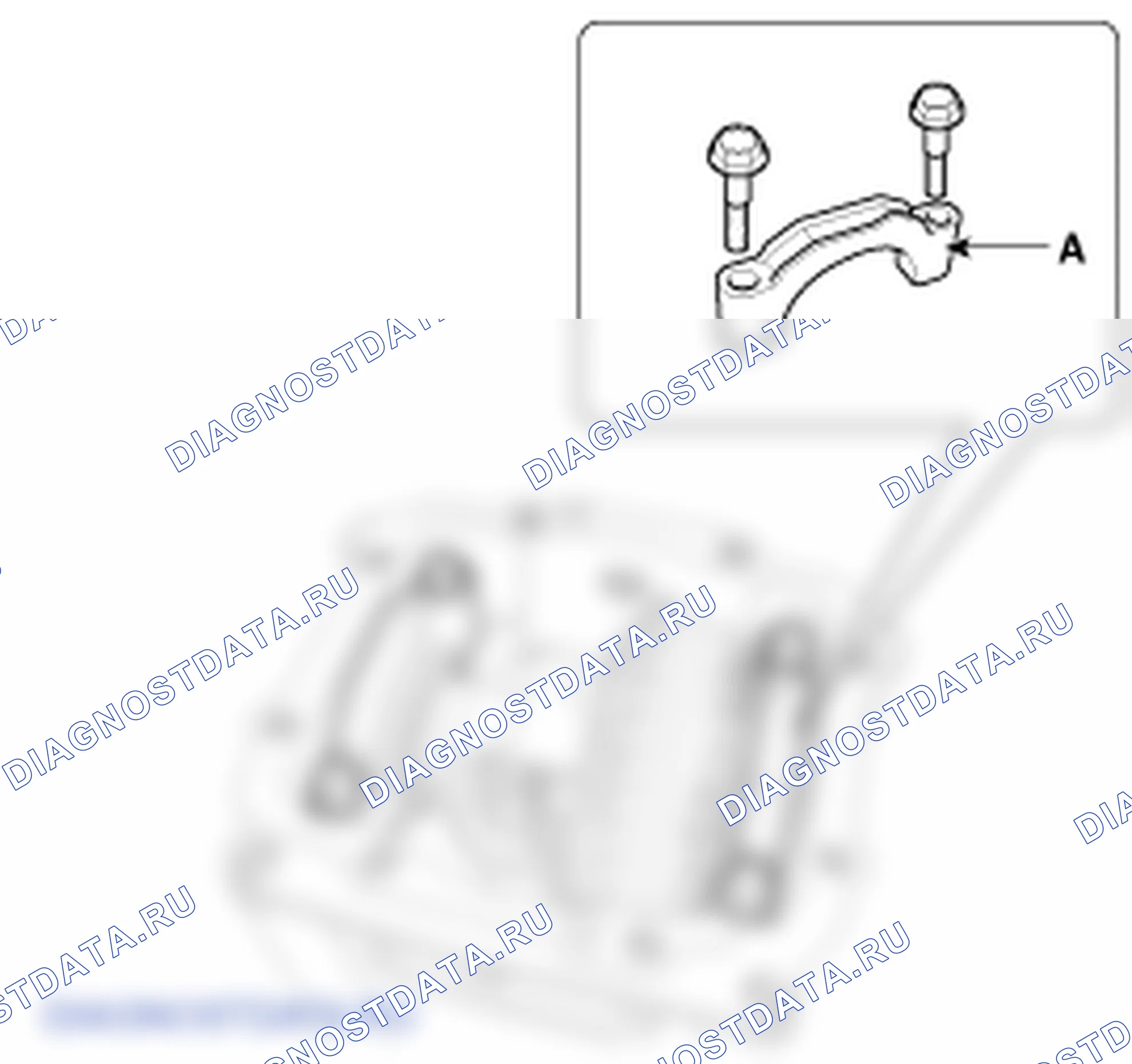 Сборка заднего держателя дифференциала. Hyundai ix35 EL