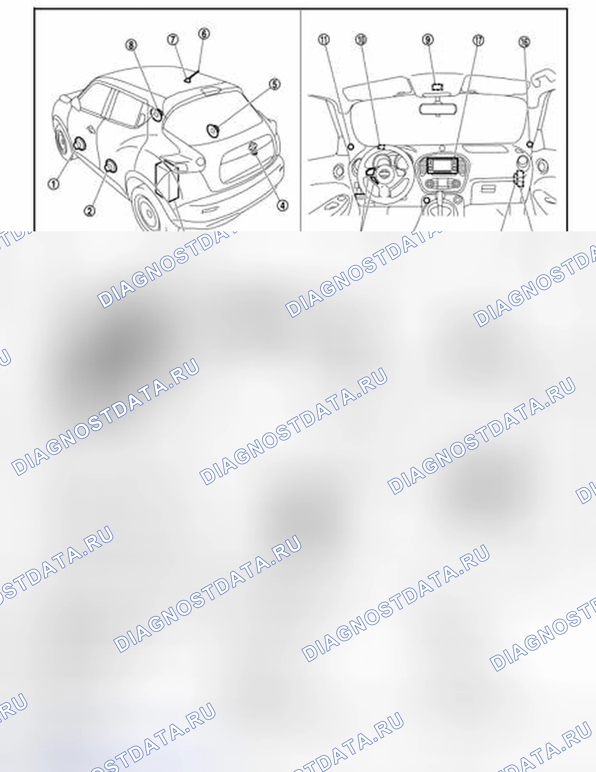 Рис. 53: Расположение компонентов. BMW 4 серия F32/F33 рестайлинг