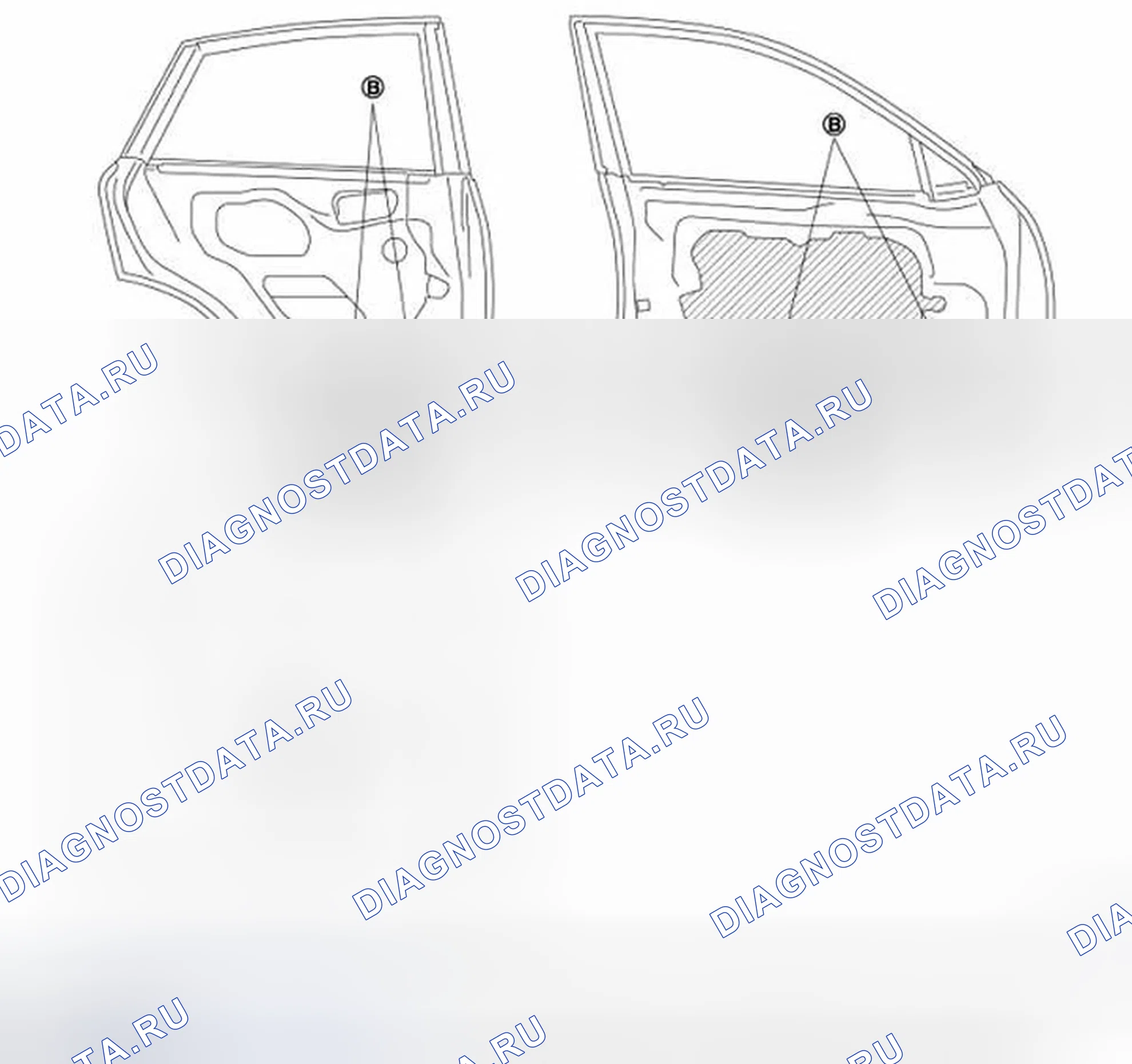 Рис. 256: ДВЕРЬ. Infiniti EX35 I