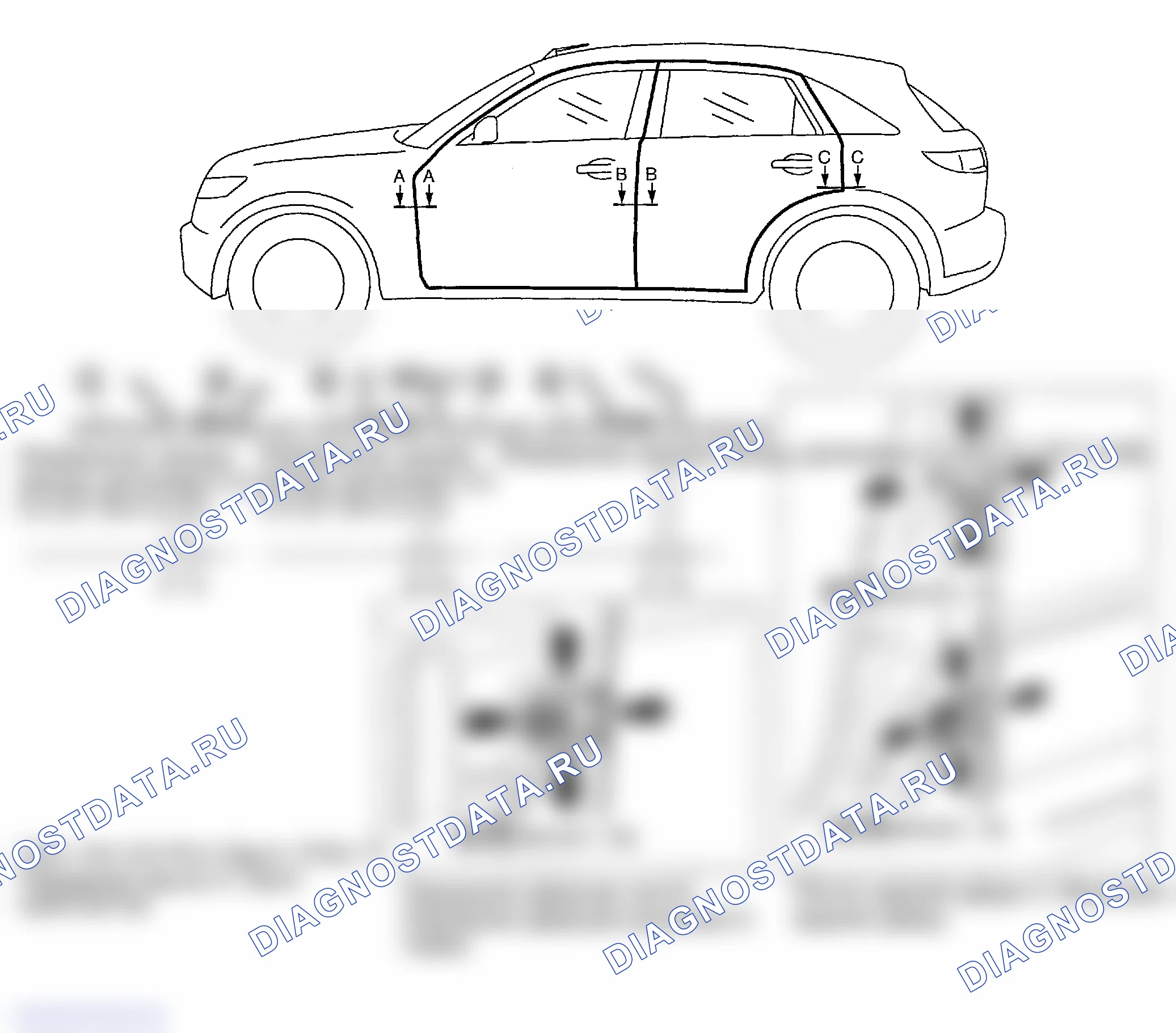 Рис. 11: РЕГУЛИРОВКА ФИТИНГА. Infiniti FX45 I