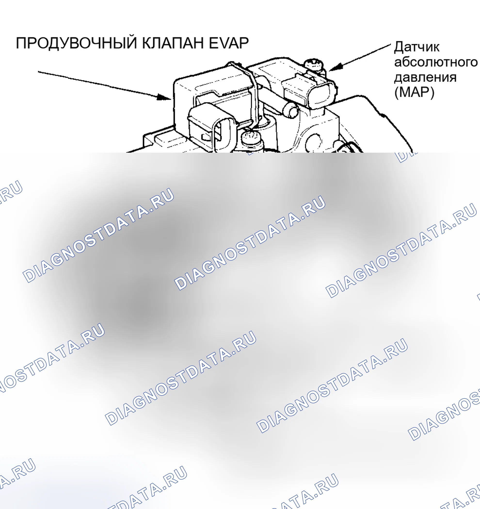 Рис. 56: Корпус дроссельной заслонки. Honda CR-V II