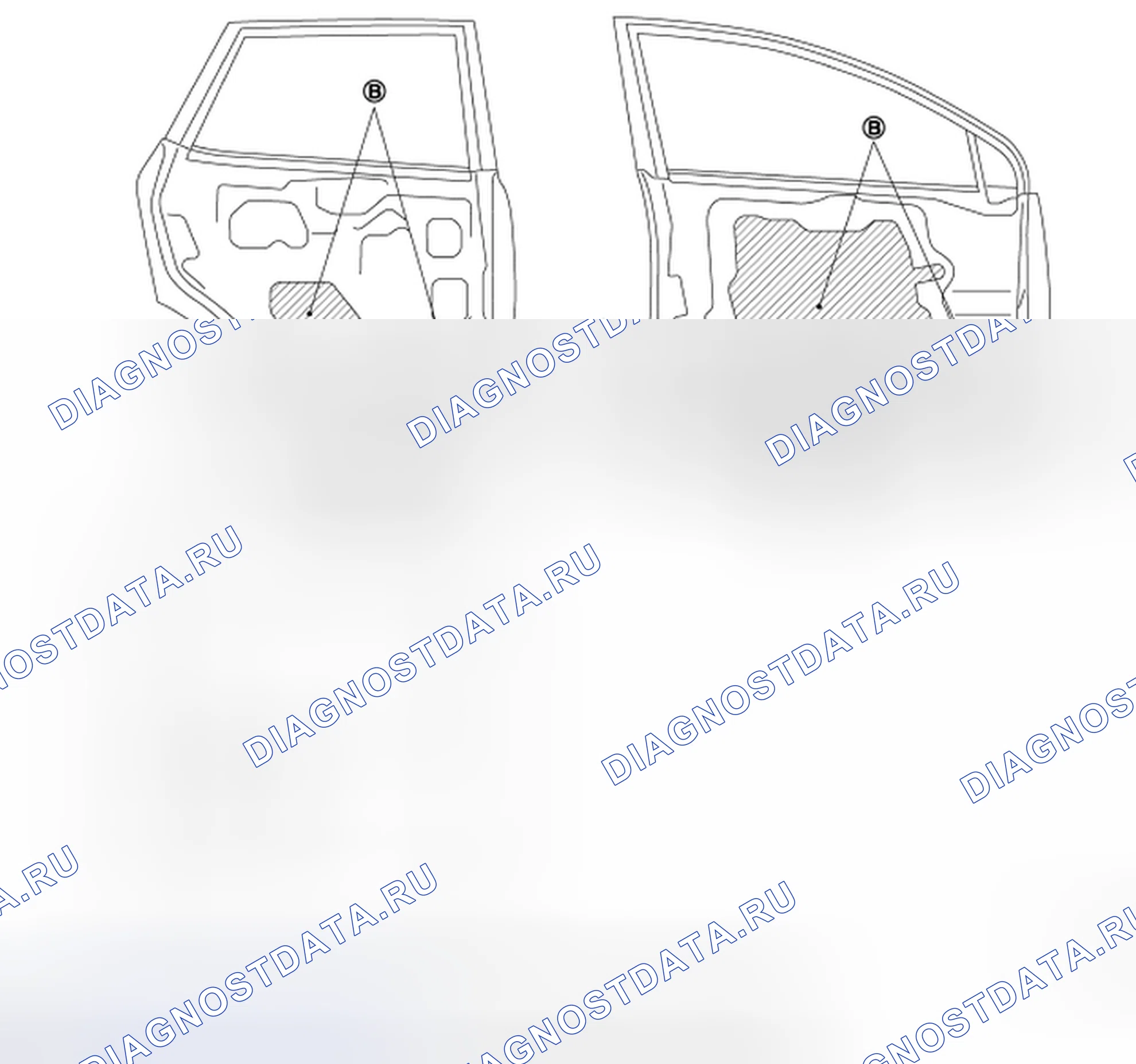 Рис. 17: ДВЕРЬ. Honda Inspire I