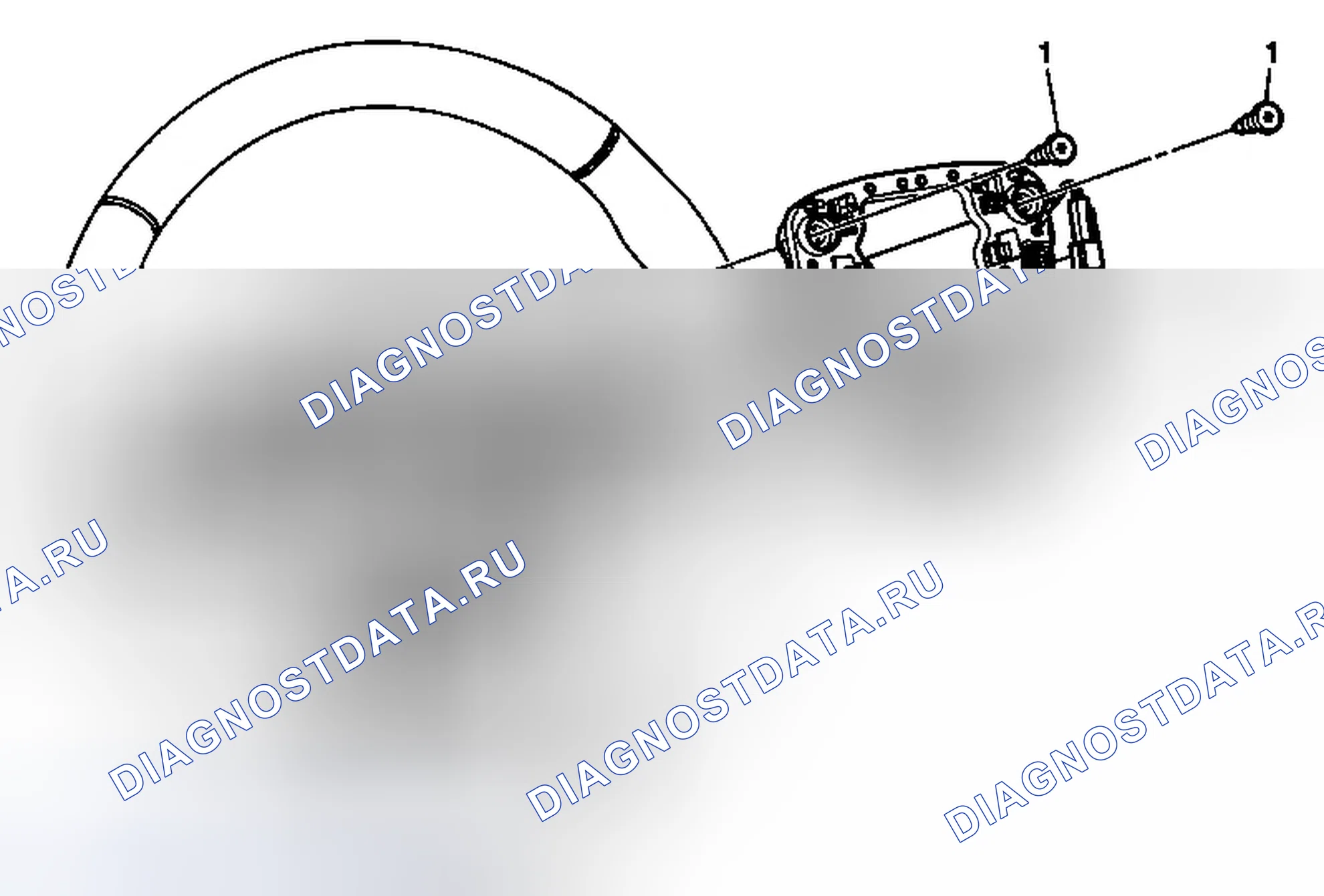 Рис. 5: Замена контакта рога рулевого колеса. Buick LaCrosse II рестайлинг