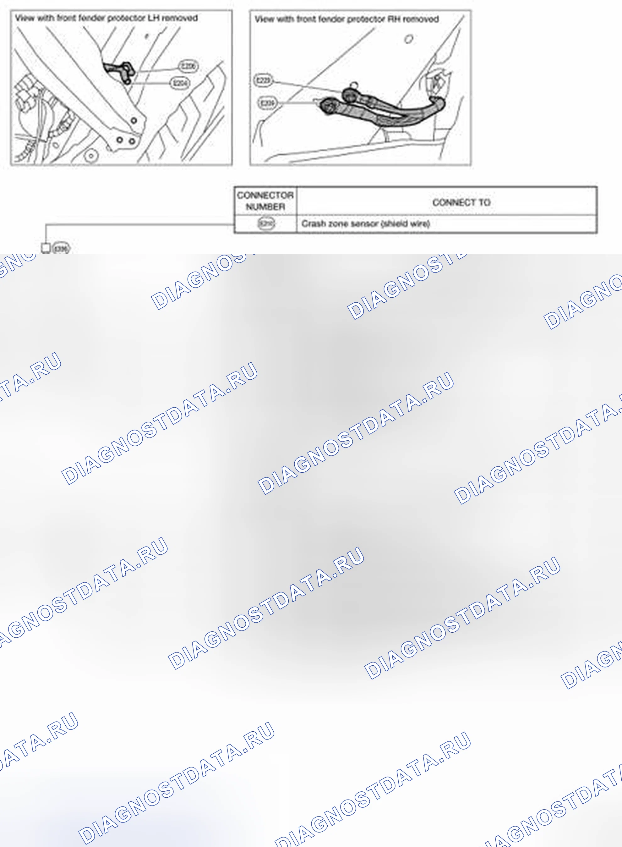 Рис. 177: ЖГУТ ПЕРЕДНЕГО МОДУЛЯ. Nissan Altima L32