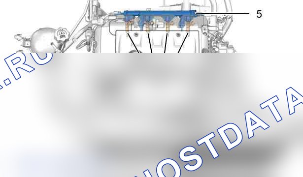 Размещение: элементы системы подачи топлива — b1hb19kd. Peugeot 308 II