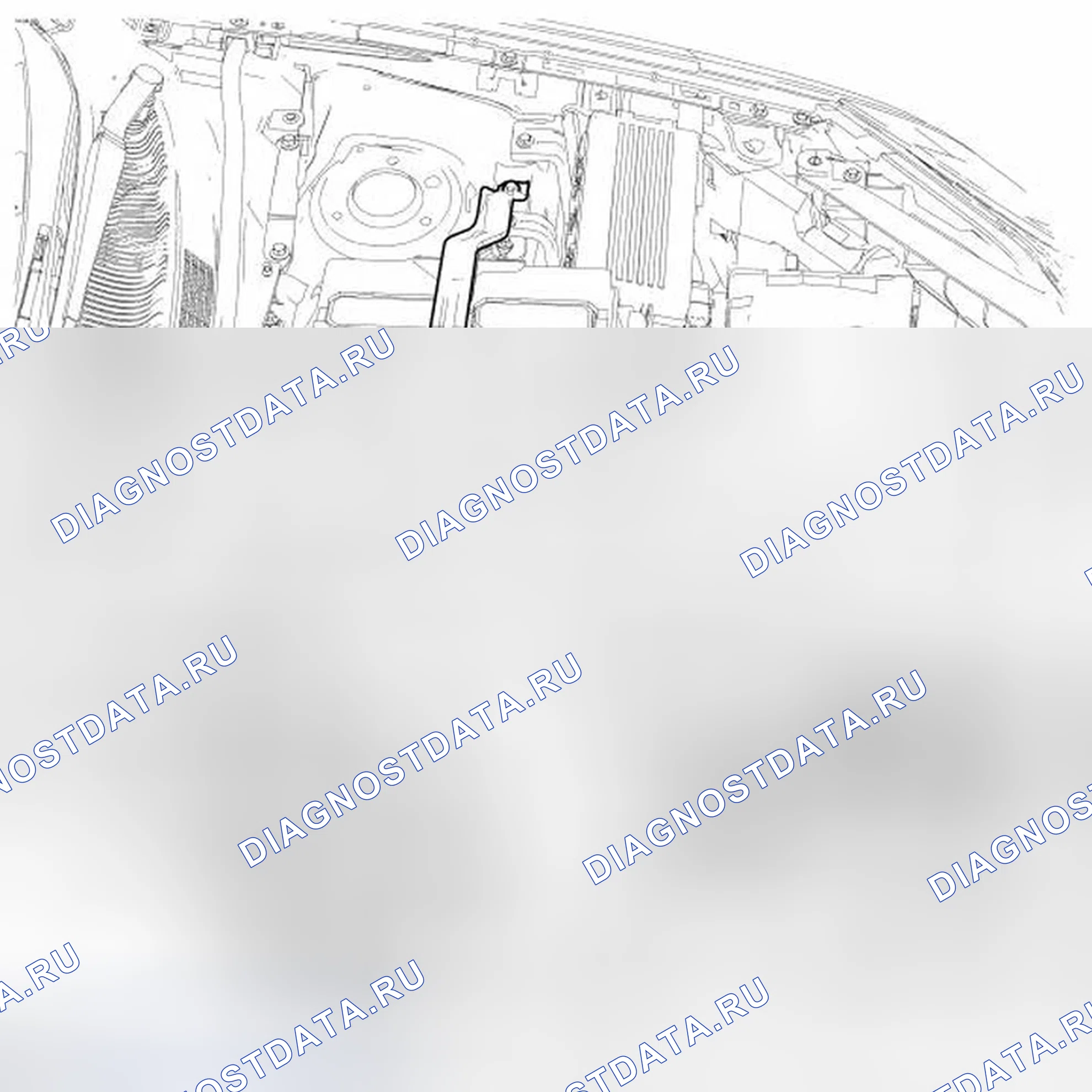 Рис. 3: Кабели аккумуляторных батарей - 3 0L. Ford Fusion I рестайлинг