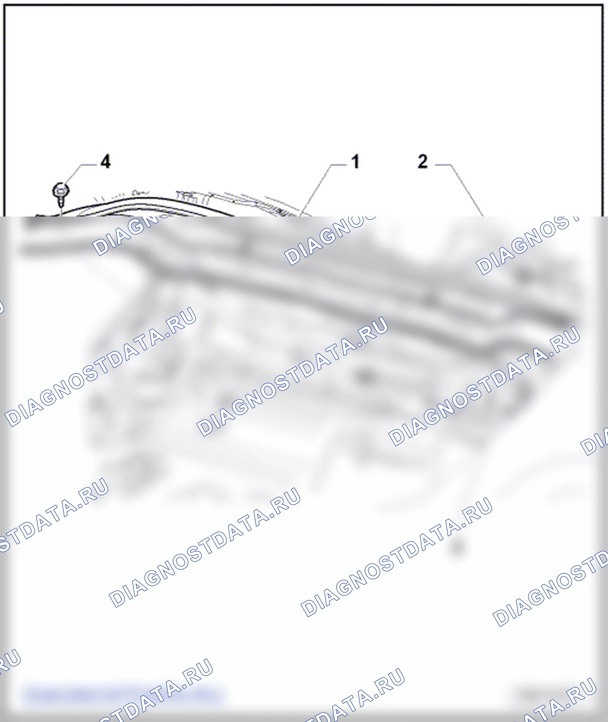 Передняя стенка водоотводящего короба. Volkswagen Golf Mk5