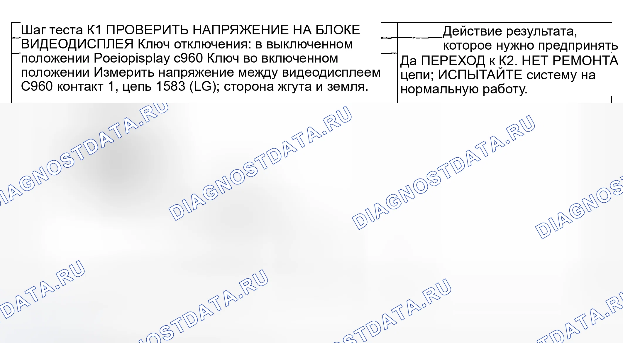 Рис. 41: диагностический тест K: ВИДЕОДИСПЛЕЙ НЕ РАБОТАЕТ (ТОЛЬКО VCP). Ford Pickup F250 Super Duty I