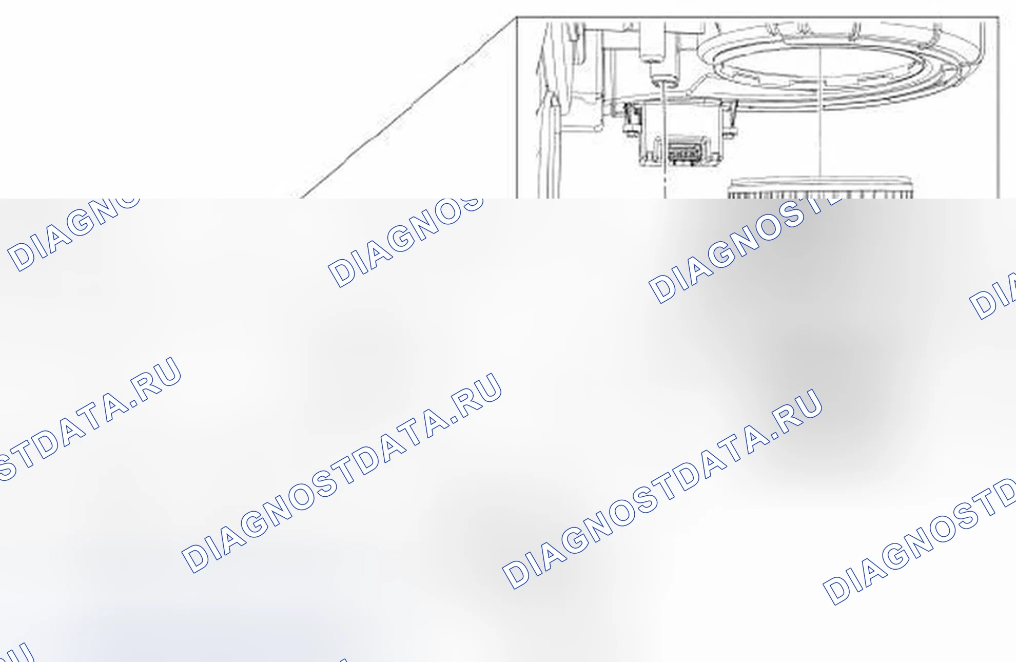 Рис. 196: Электродвигатель воздуходувки. Ford Flex I