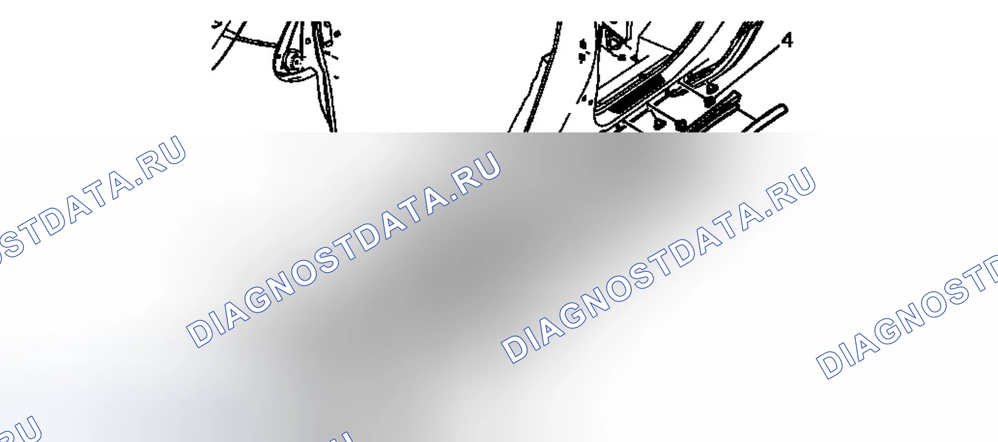 Рис. 11: Замена передней части качающейся панели (анклав). Chevrolet Traverse I