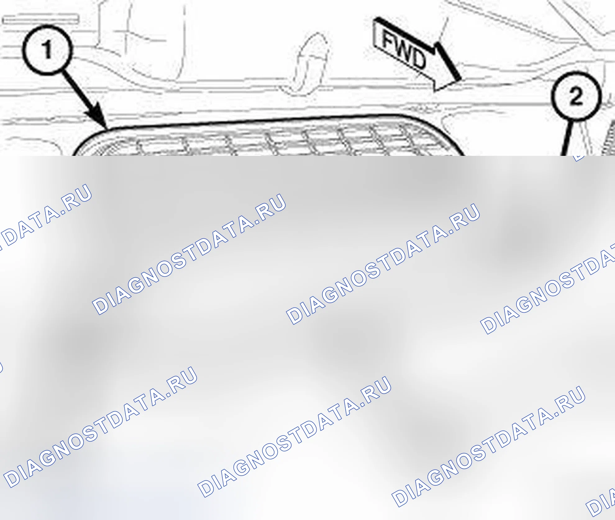 Рис. 70: РЕШЕТКА-ВОЗДУХОЗАБОРНИК. Dodge Dart PF