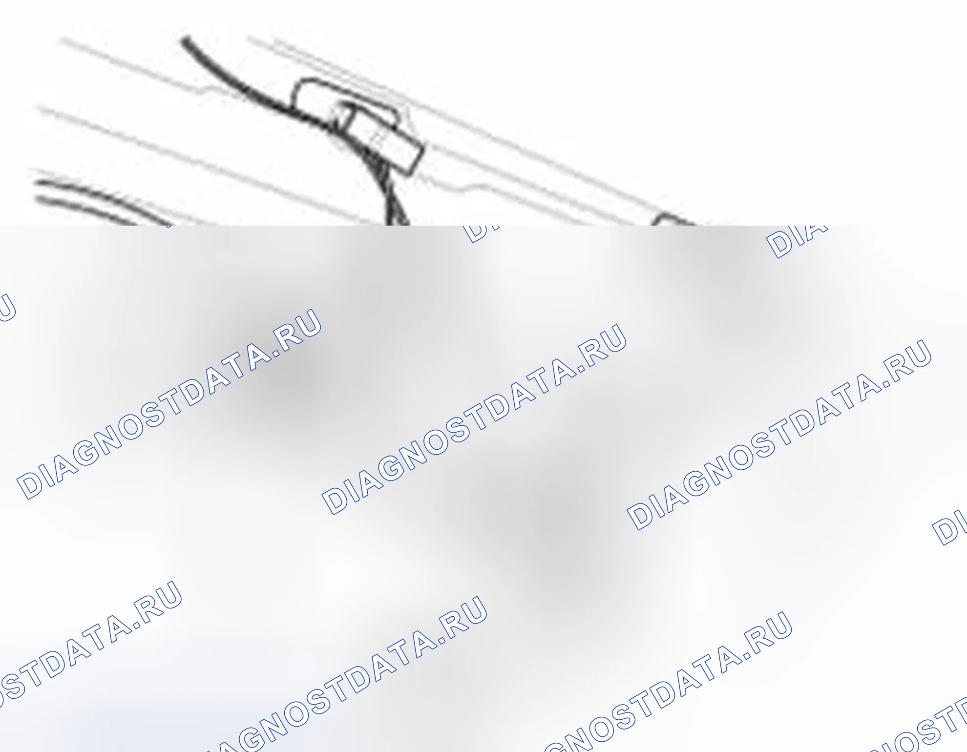 Рис. 22: Проверка цепи стеклянной антенны. Hyundai Elantra V