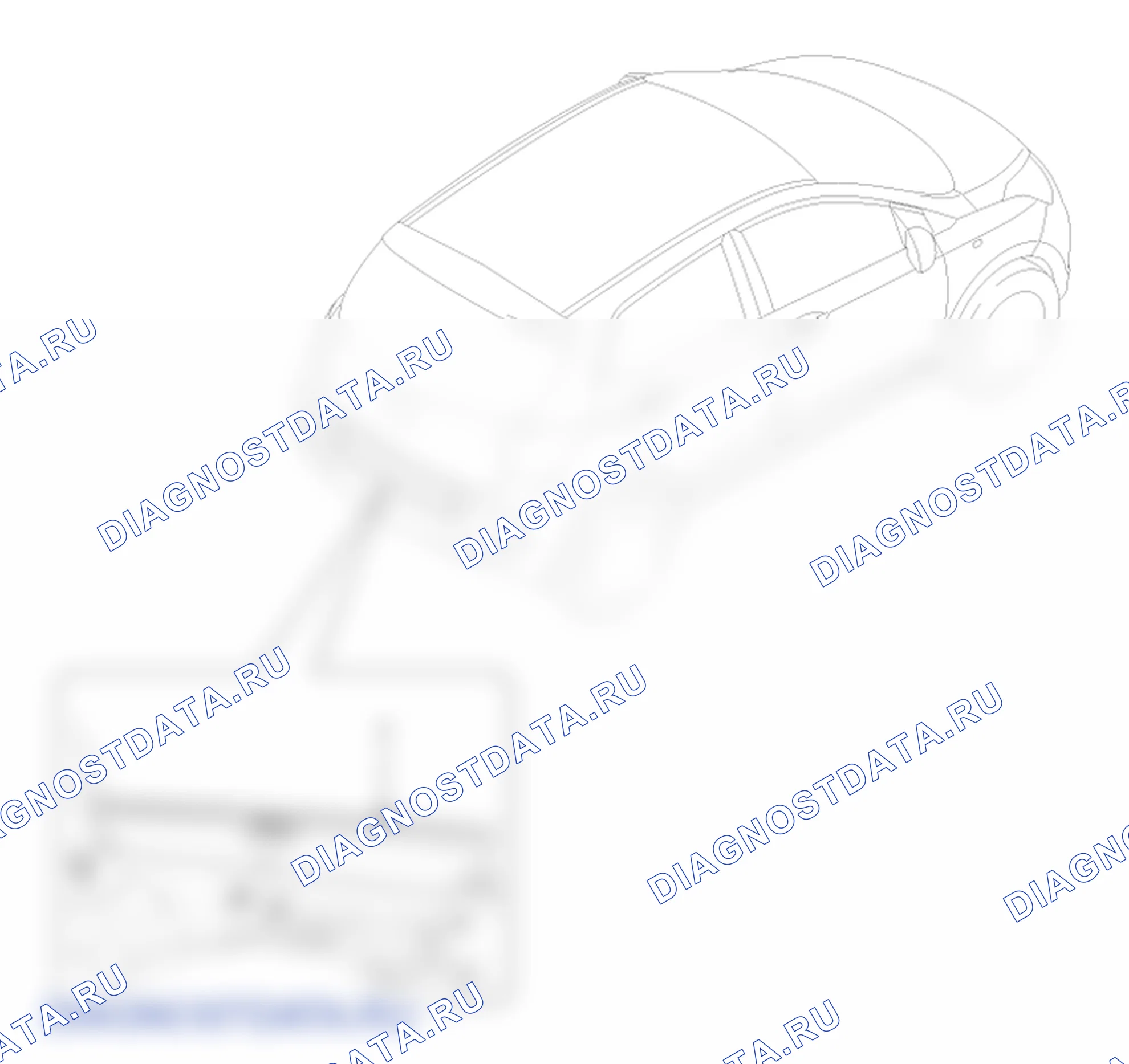 Расположение деталей задней поперечной облицовки. Hyundai GRAND i10/Xcent BA