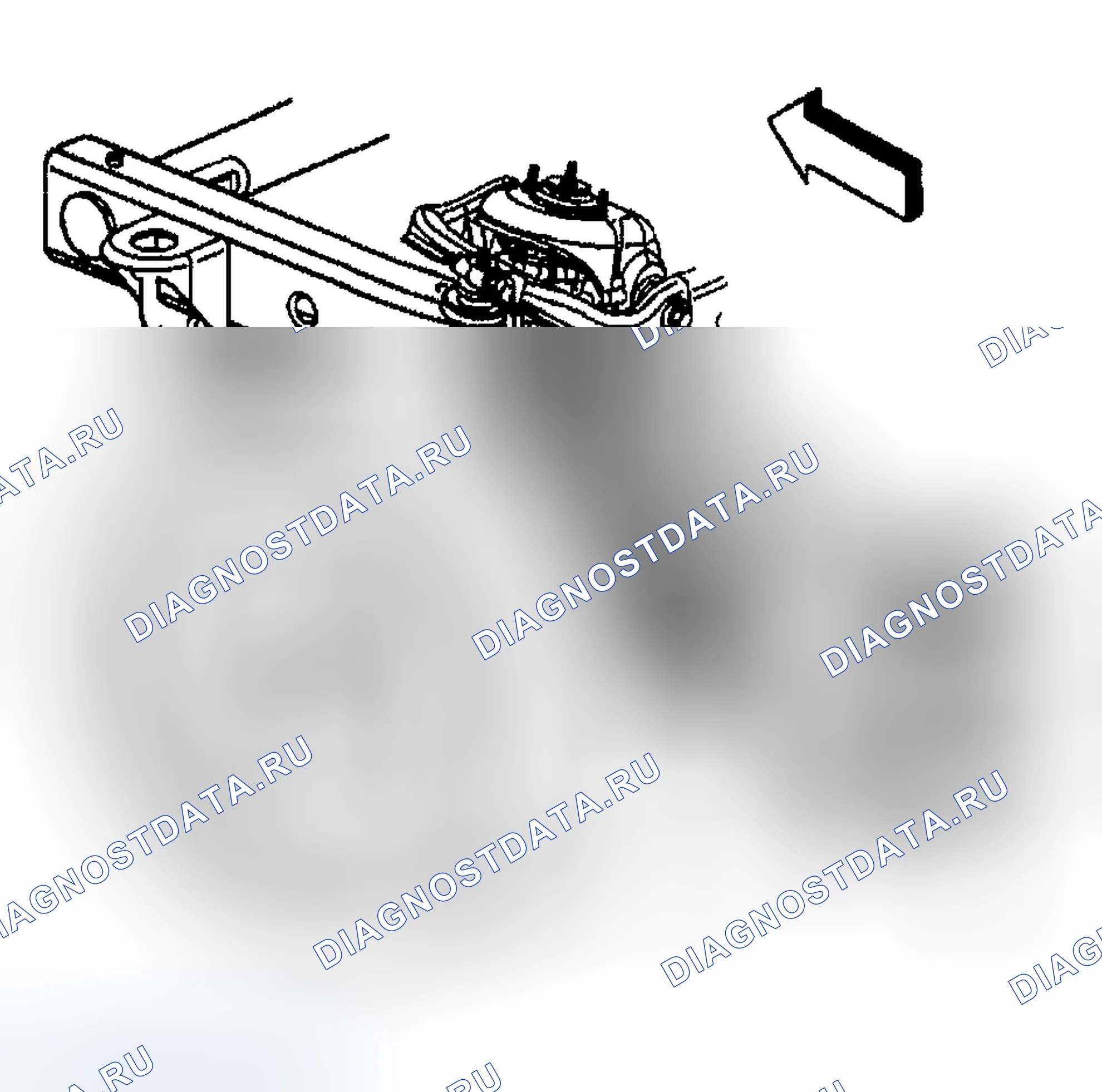 Рис. 7: Регулировка переднего носка. Chevrolet TrailBlazer I
