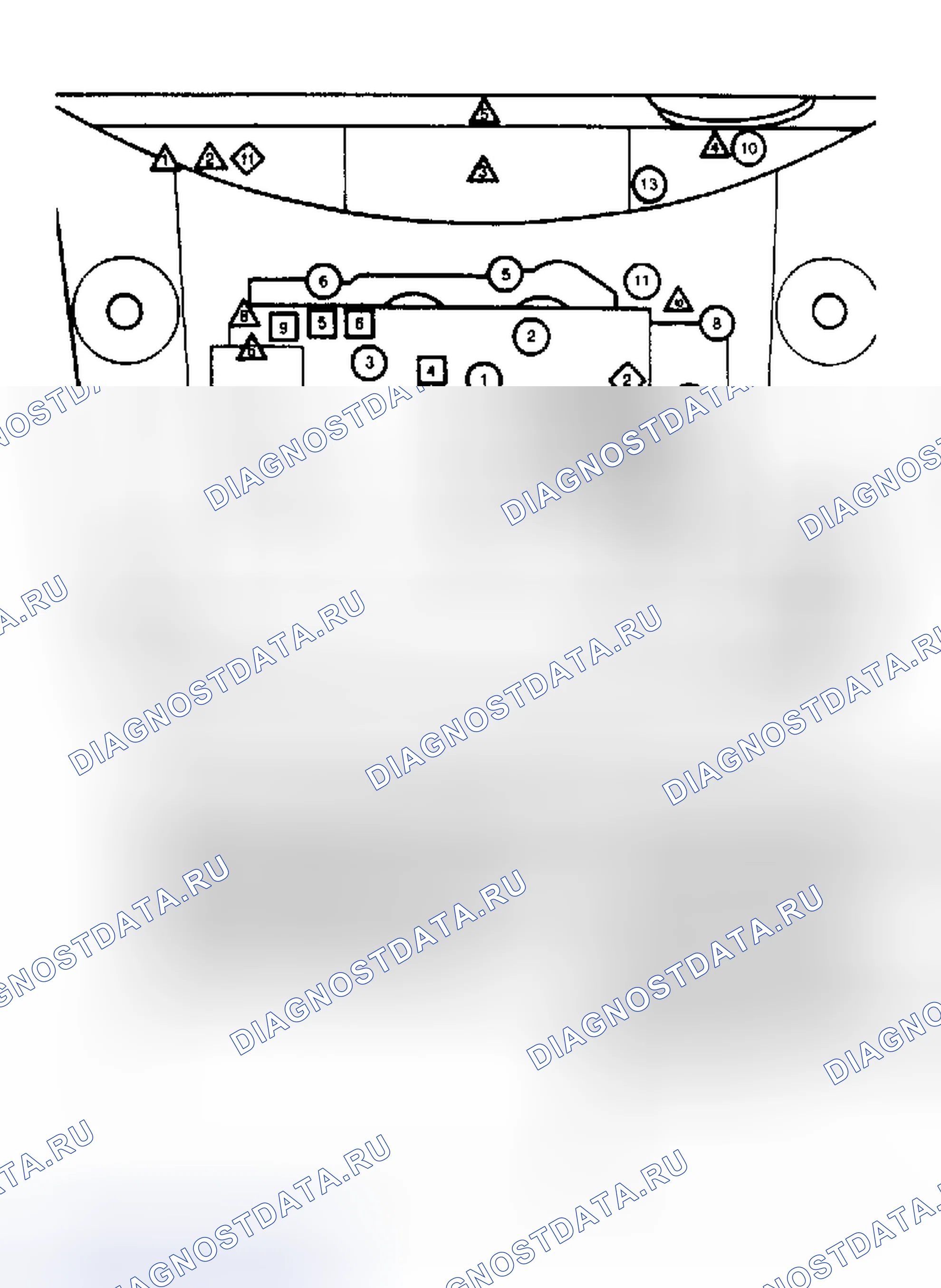 Рис. 4: DeVille и Fleetwood Comp Locations (Eldorado и Seville Sim). Cadillac Eldorado IX