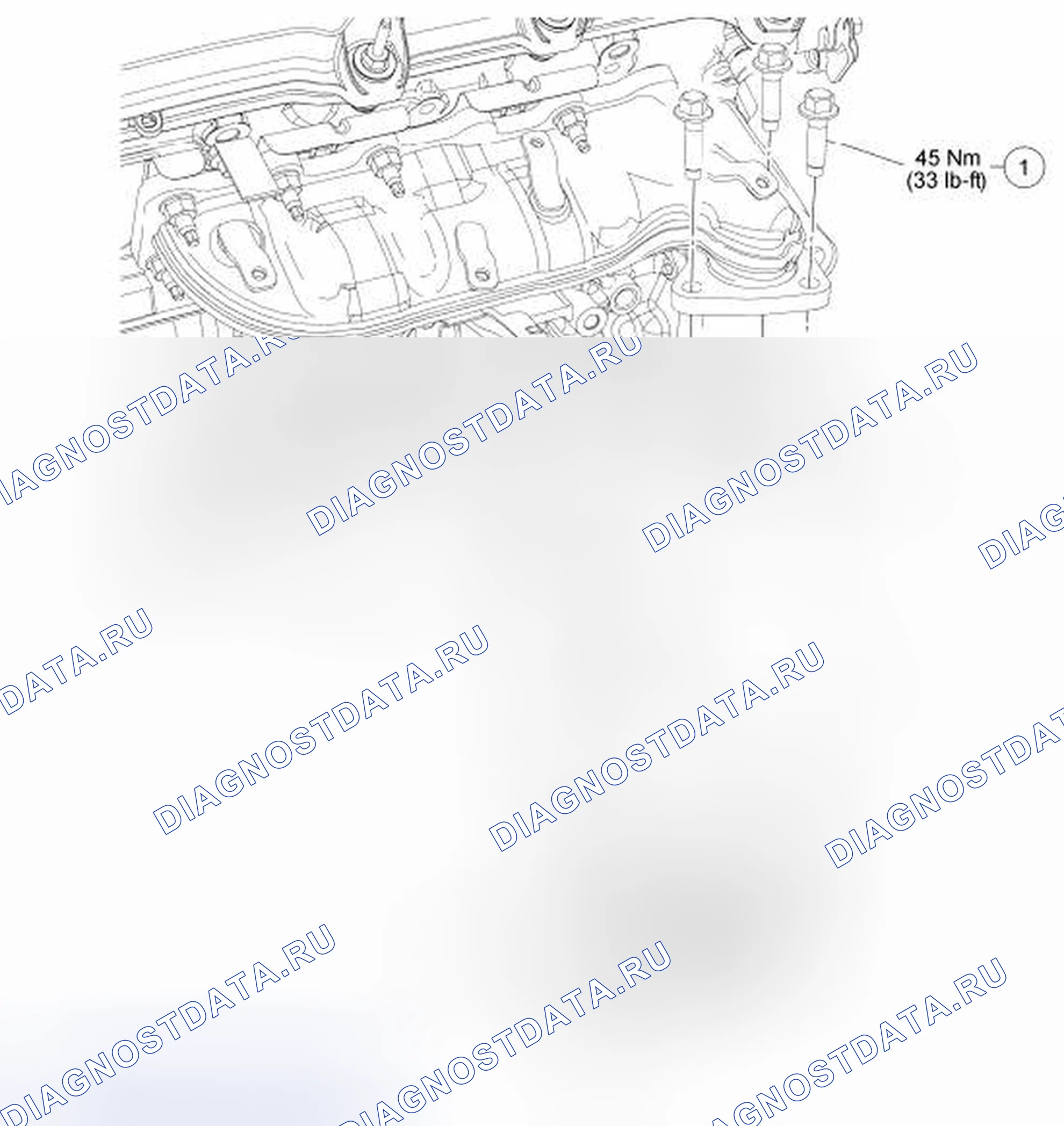 Рис. 48: Правый турбокомпрессор (Вид 6 из 6). Hyundai ix55 I