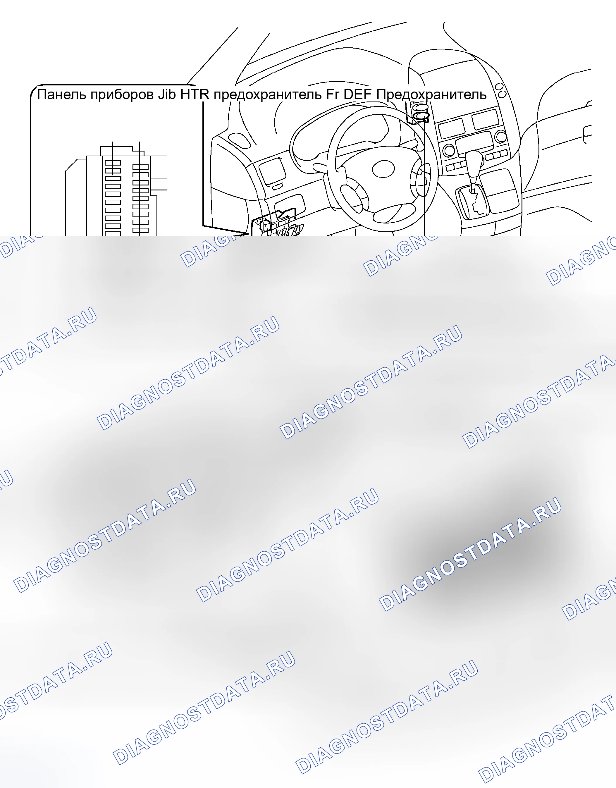 Рис. 1: КОМПОНЕНТЫ. Toyota Sienna II