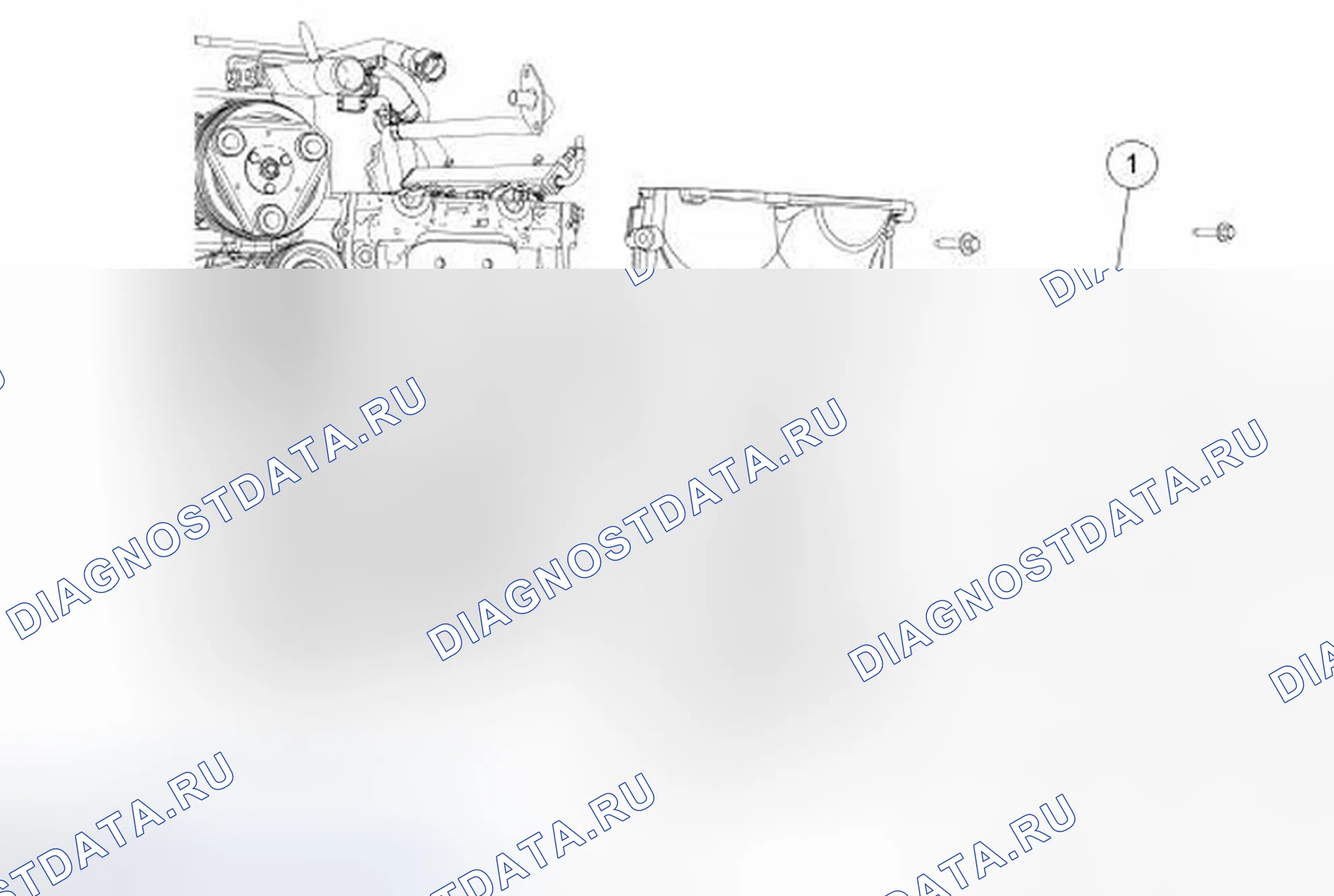Рис. 130: Передняя крышка двигателя. Ford Ranger II рестайлинг