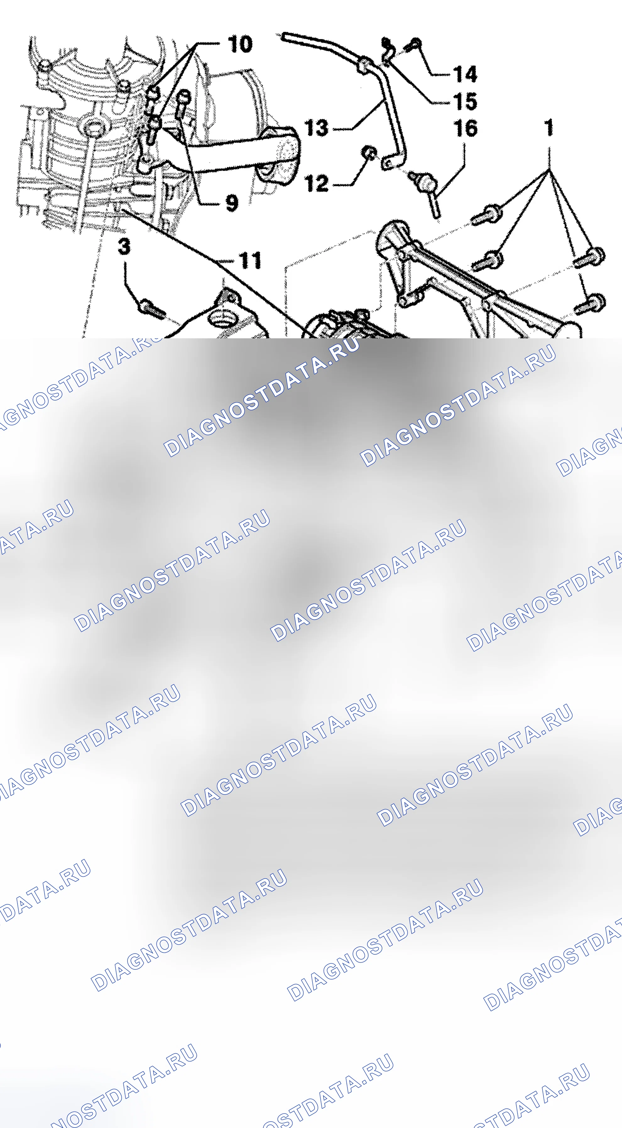 Рис. 48: ПОДРАМНИК (AWD). Audi TT 8N