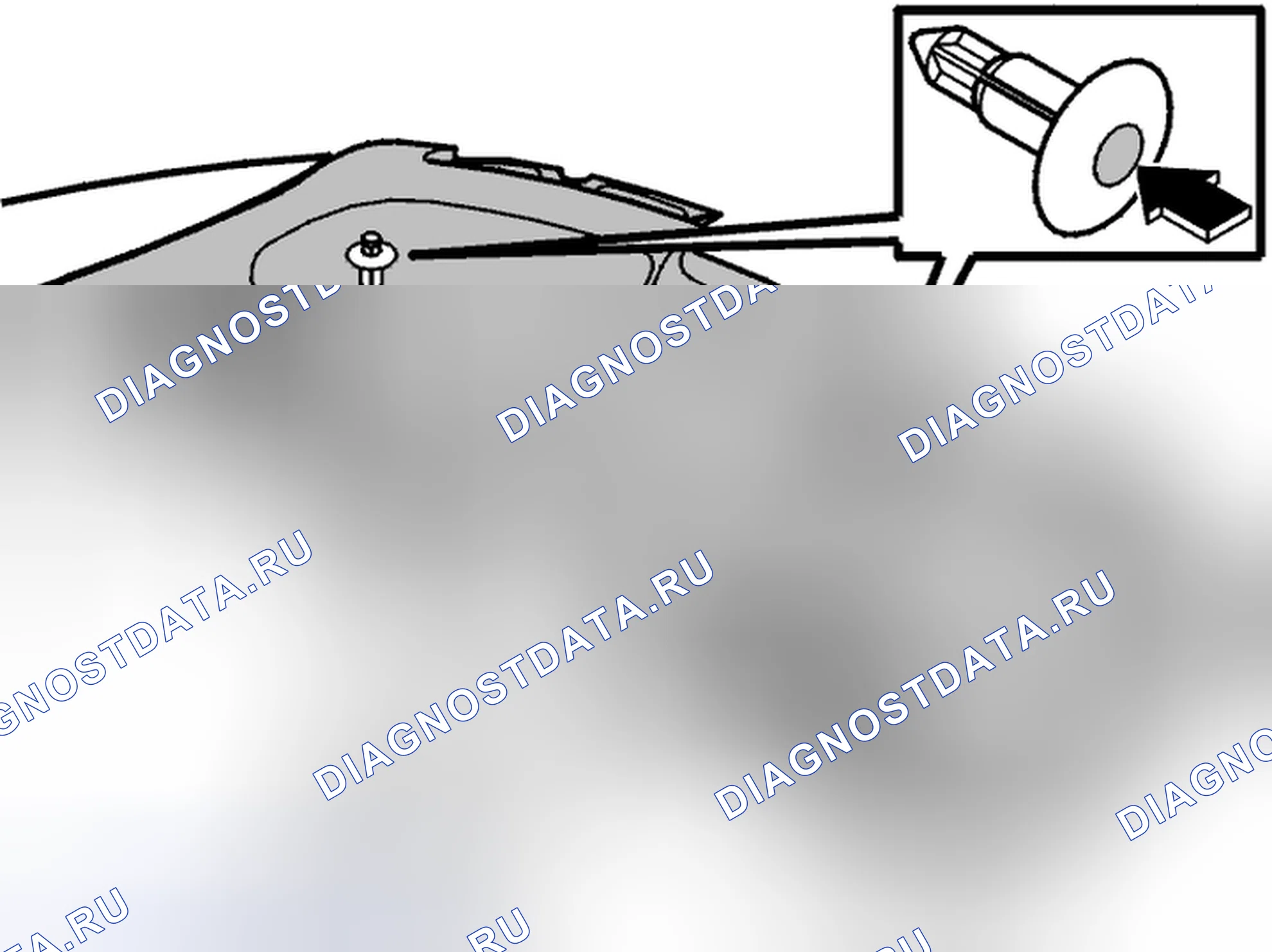 Рис. 523: Полка для посылок. Volvo C70 I