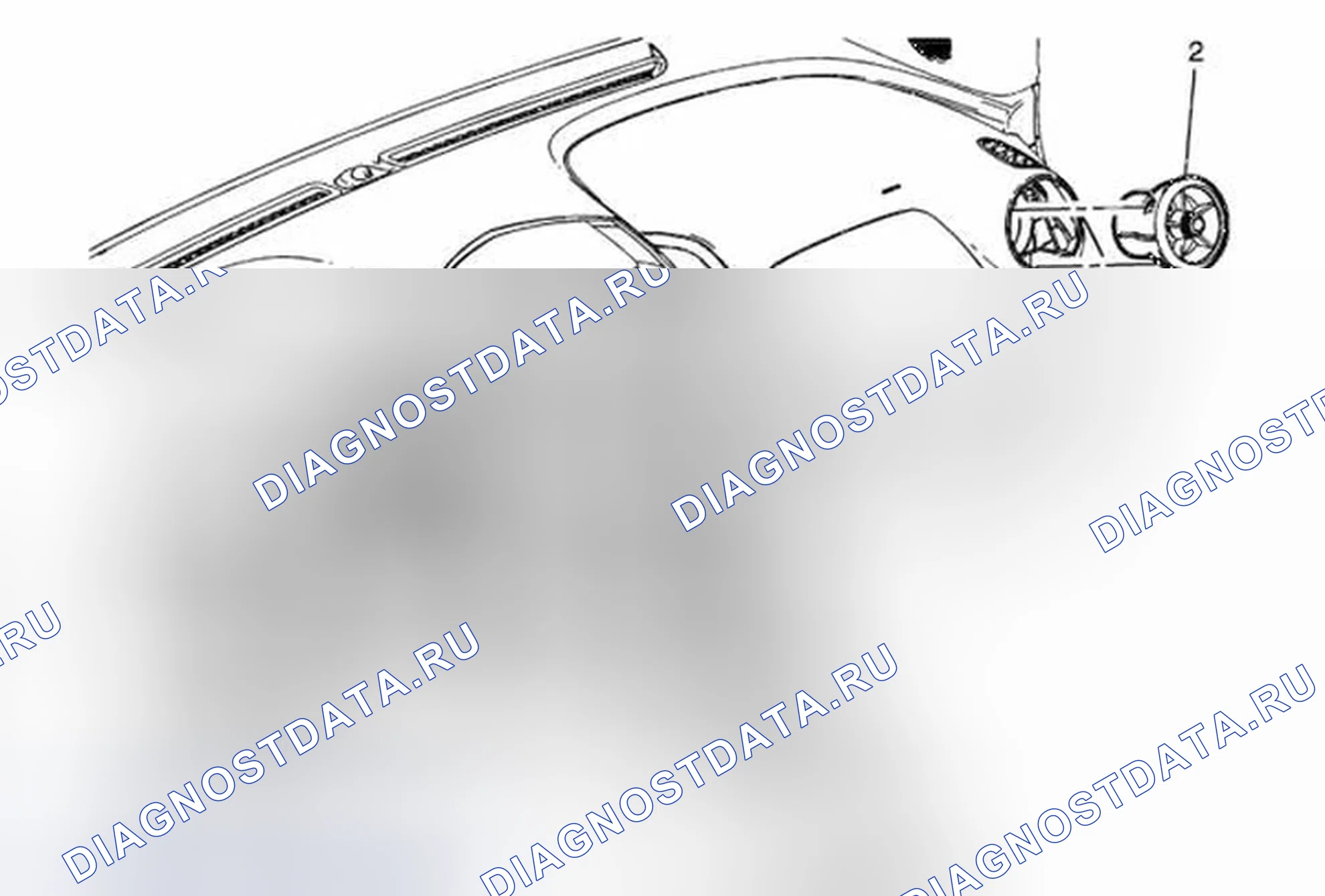 Рис. 33: Замена внешнего воздуховыпускного отверстия приборной панели (Trax). Buick Encore I