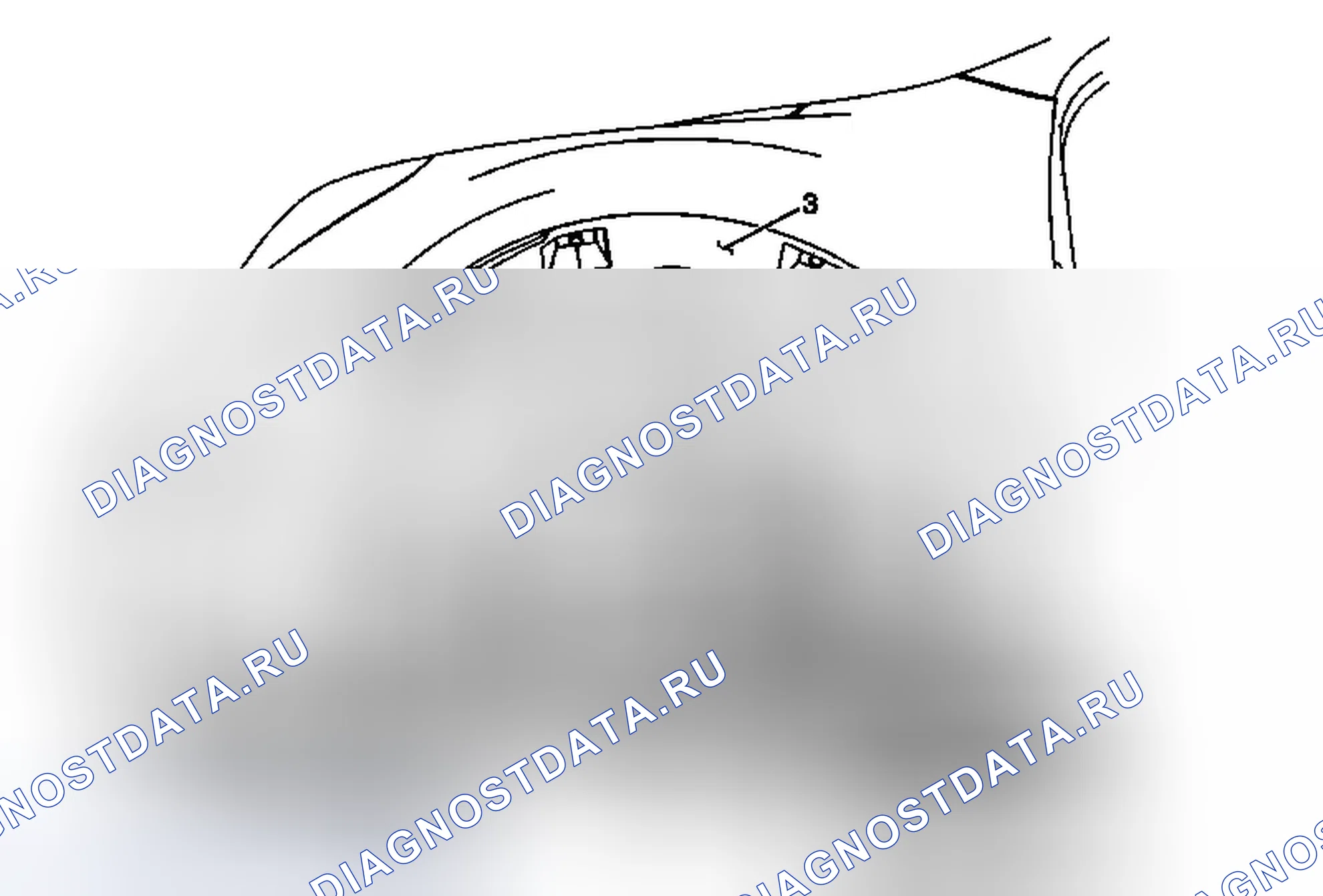 Рис. 2: Замена переднего вкладыша рулевой рубки (равноденствие). Chevrolet Equinox II