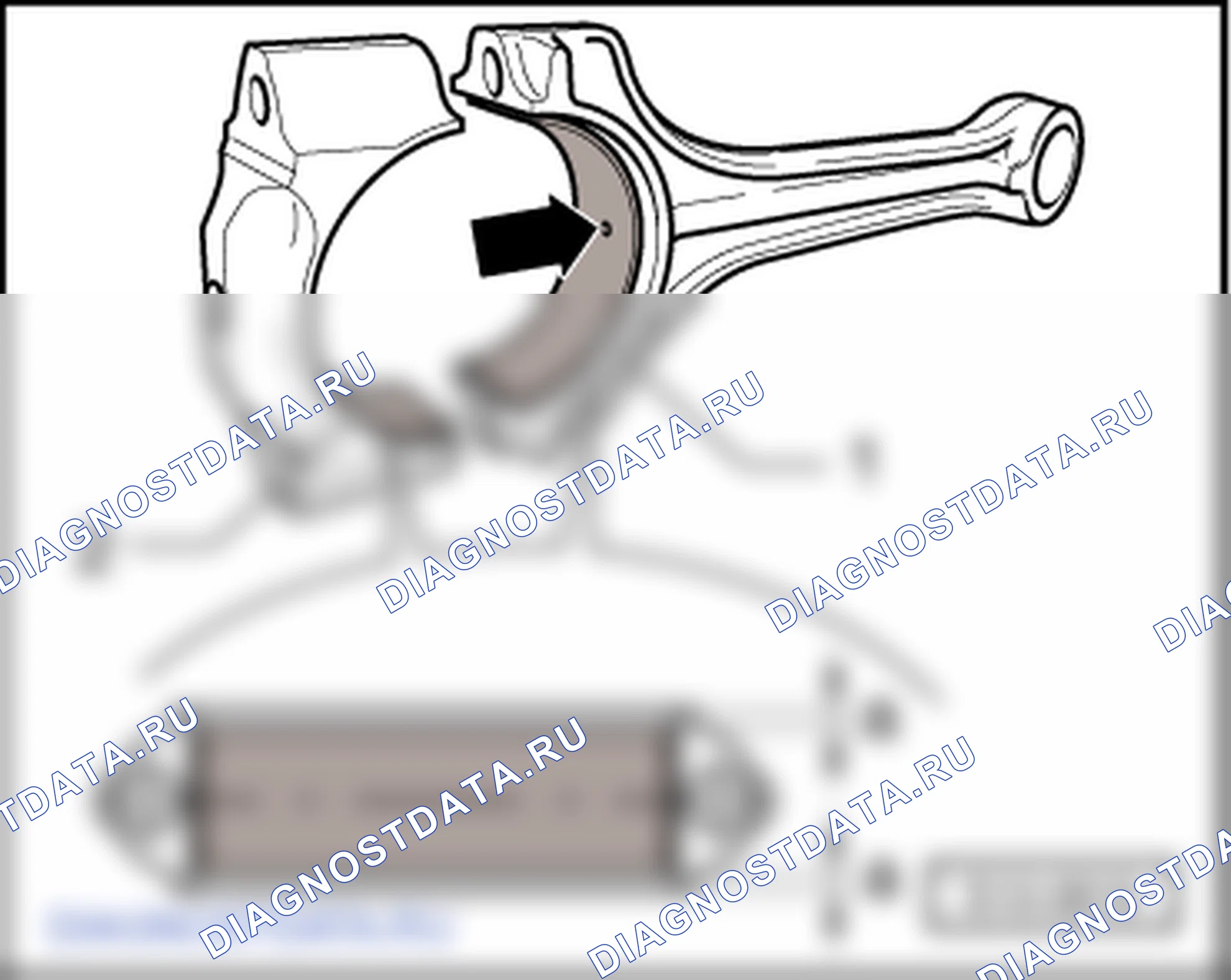 Поршень и шатун (2,0/110; 147 кВт FSI). Skoda Octavia Ii