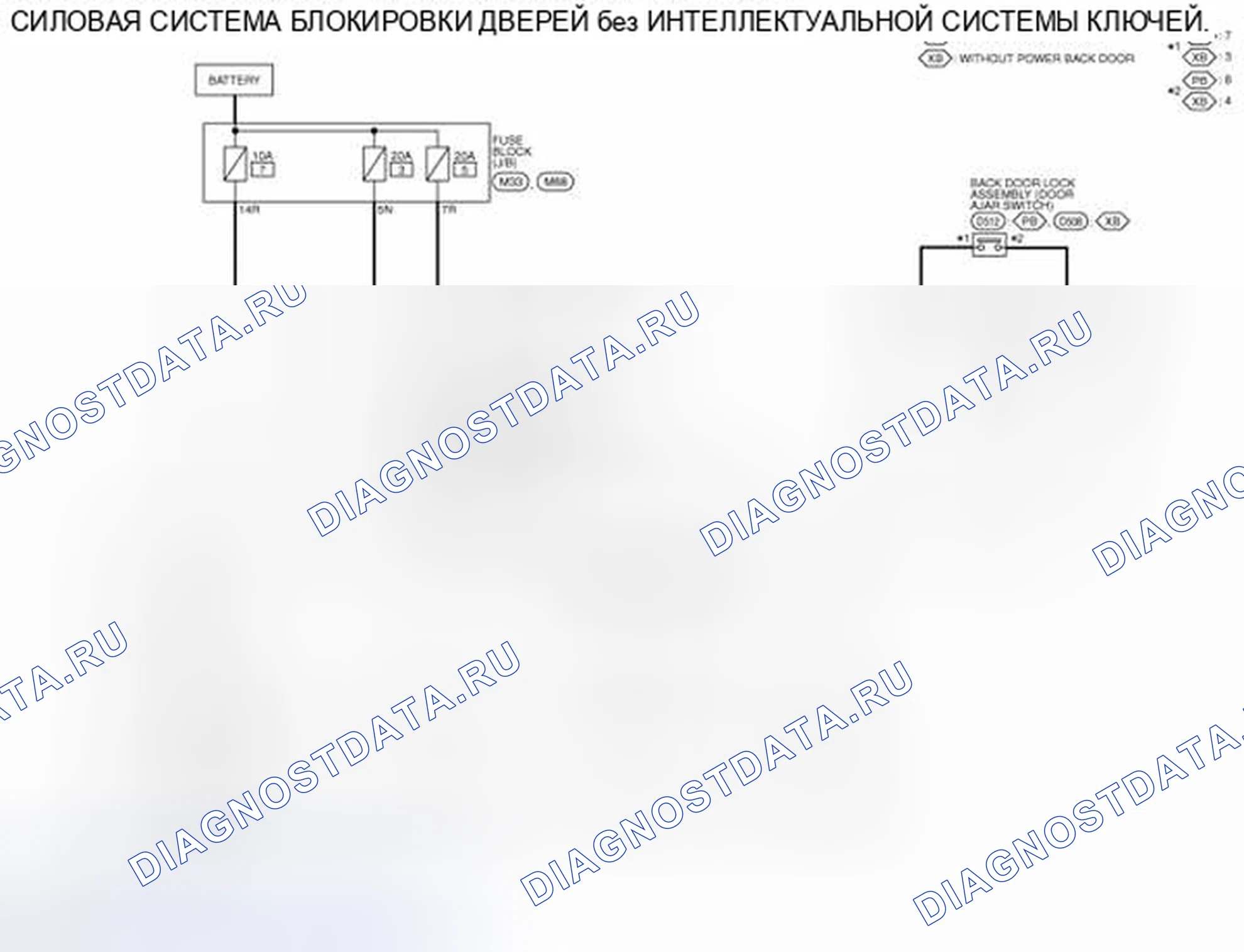 Рис. 292: электросхема. Nissan Rogue II