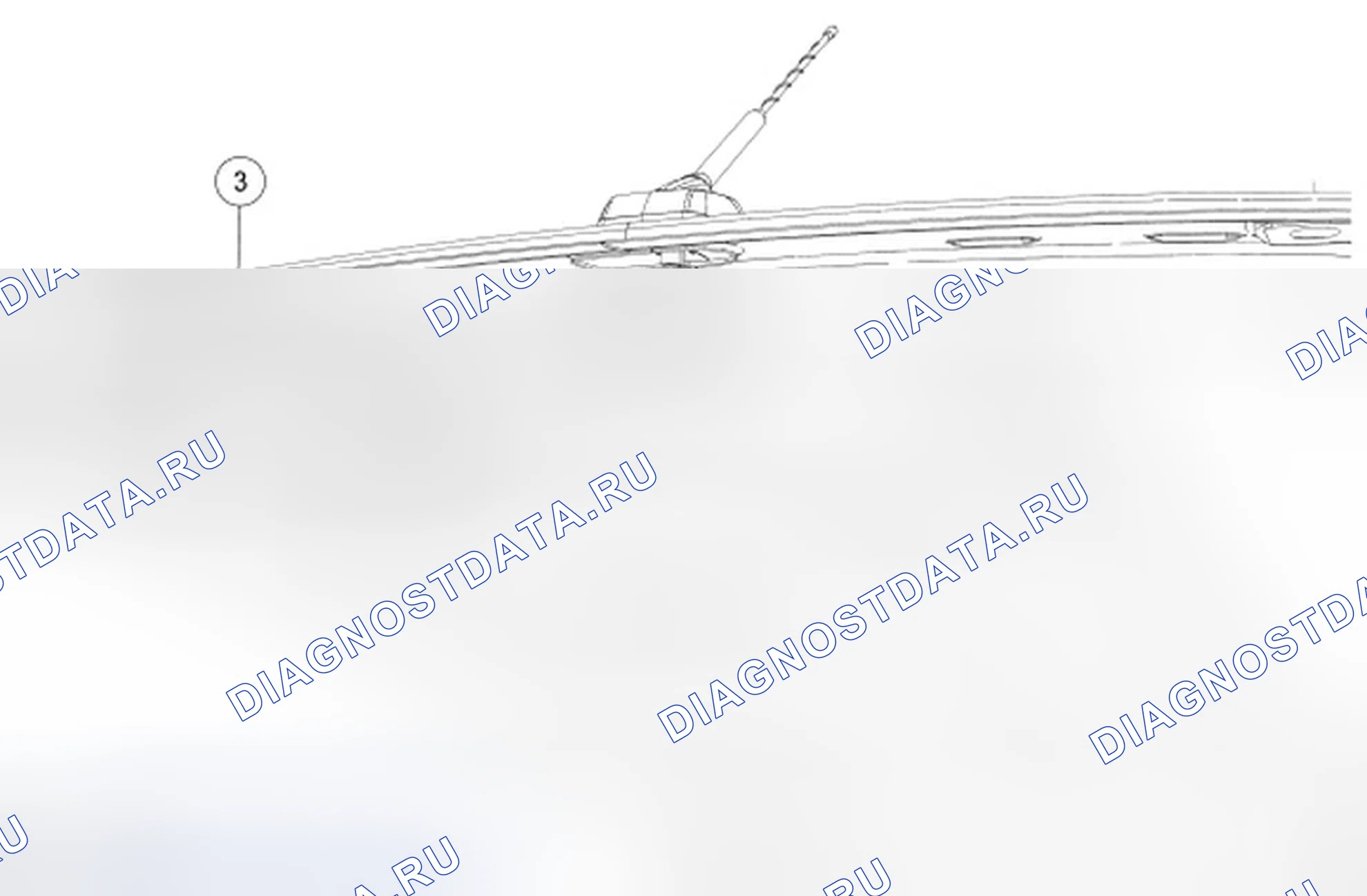 Рис. 29: Антенный кабель - AM / FM. Ford Edge I