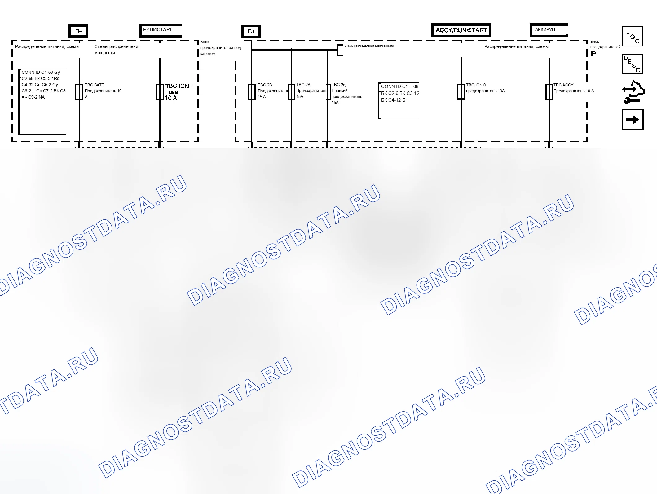 Рис. 6: Схема системы управления кузовом. Chevrolet Silverado Classic 1500 HD 
