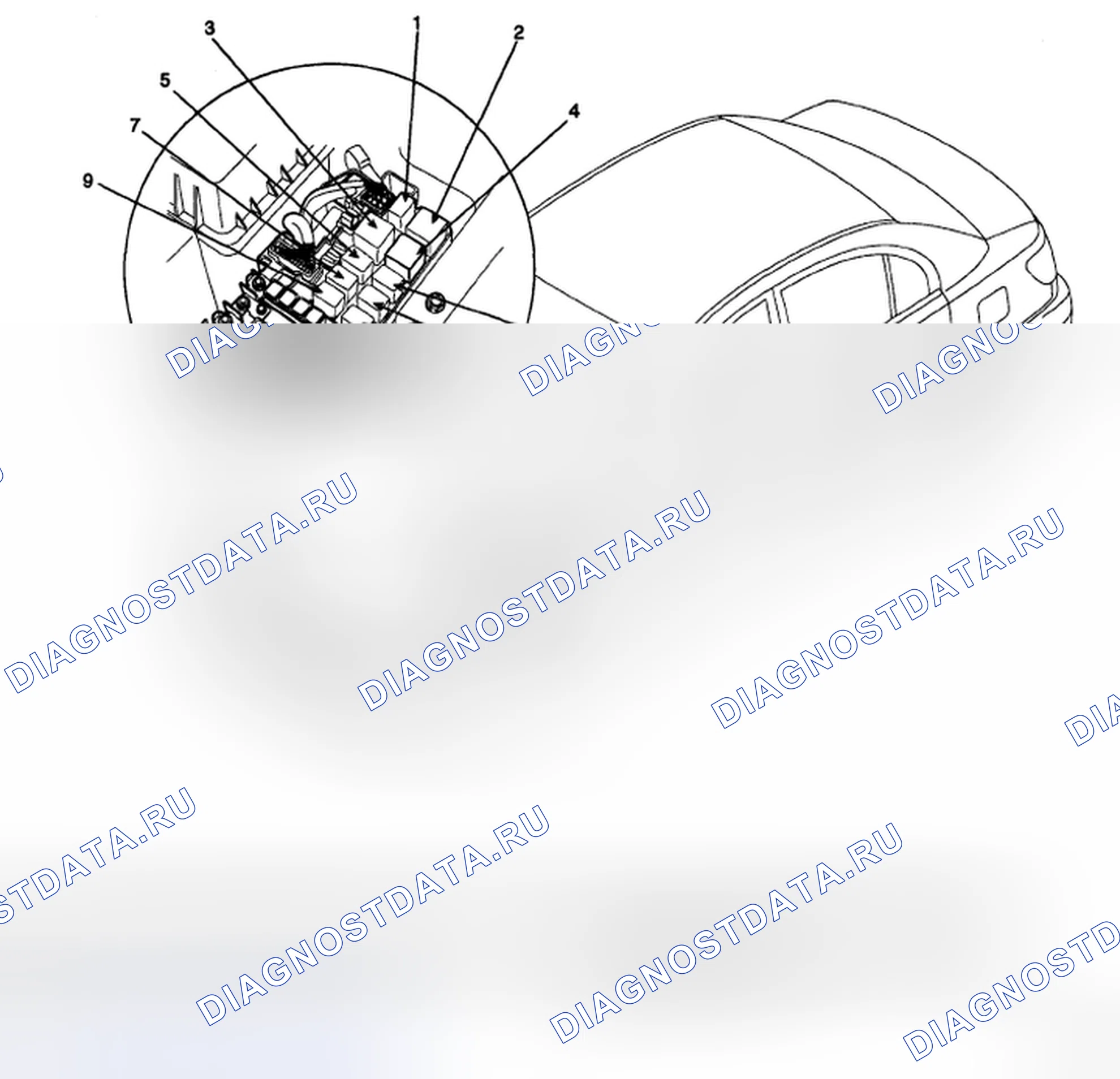 Рис. 8: РАСПОЛОЖЕНИЕ КОМПОНЕНТОВ. Geely Preface I рестайлинг