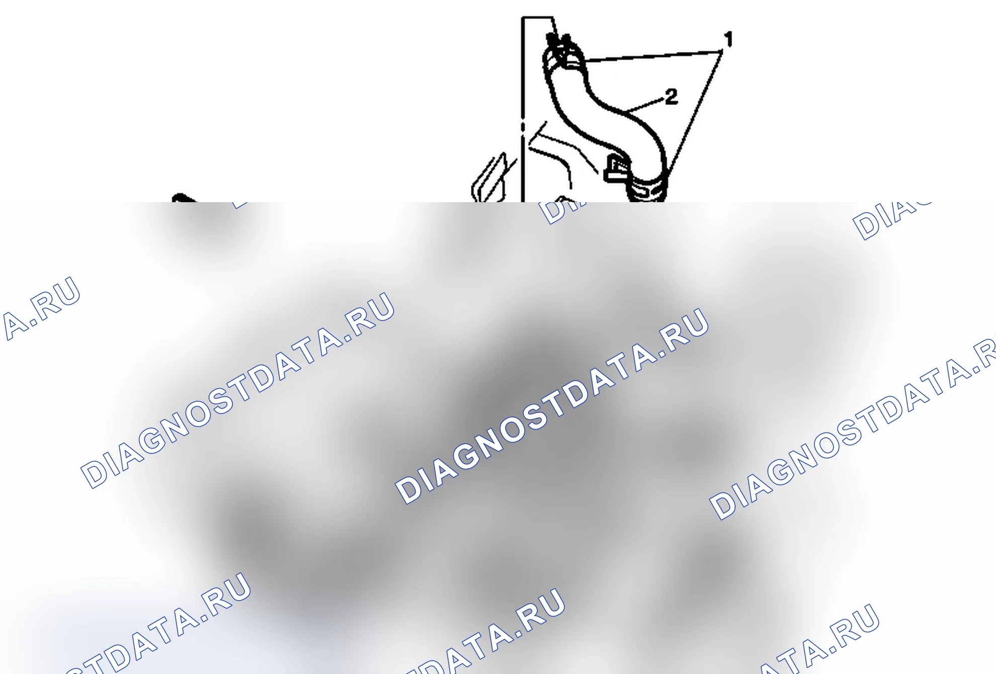Рис. 19: Замена шлангов/труб хладагента рециркуляции отработавших газов (шланг возврата впускной коллектор рециркуляция отработавших газов - LGH, LML). GMC Sierra 2500 HD 
