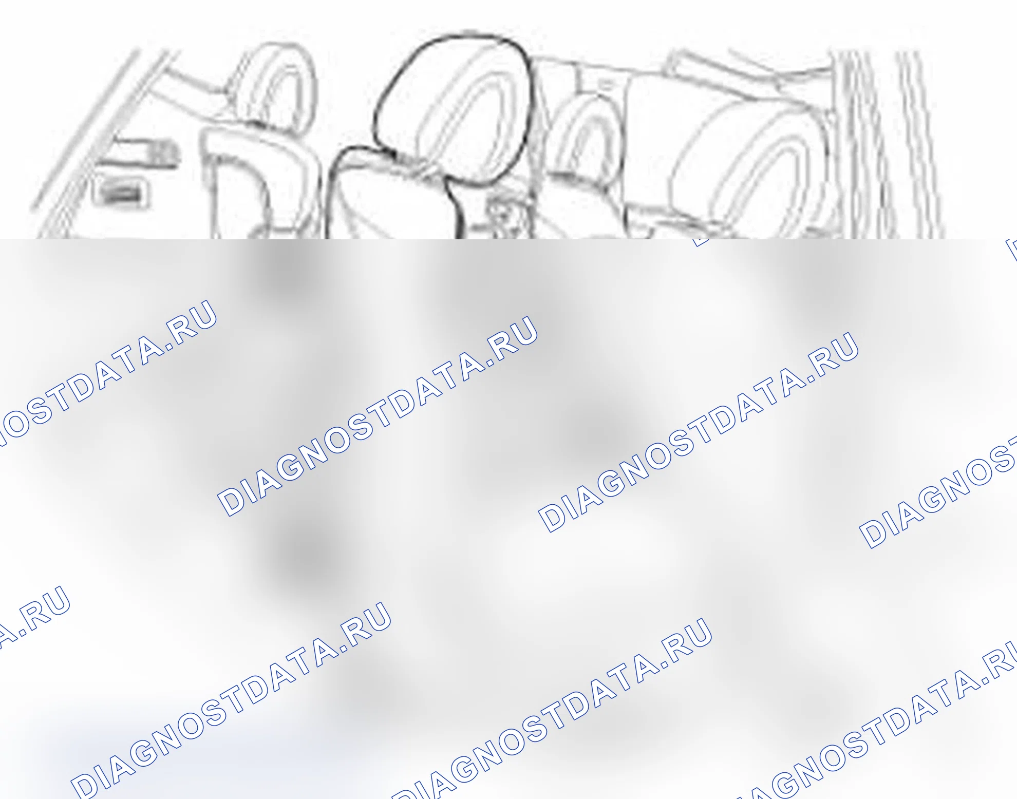 Рис. 9: [Сиденье второго ряда в сборе]. Hyundai Santa Fe III