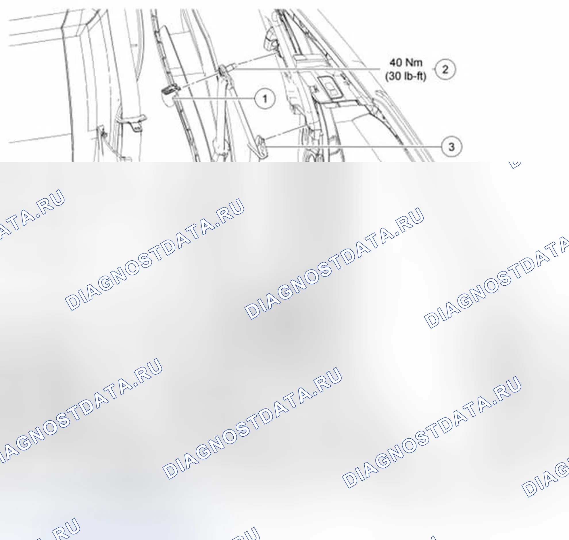 Рис. 11: Втягивающее устройство ремня безопасности - переднее. Ford Fiesta Mk6
