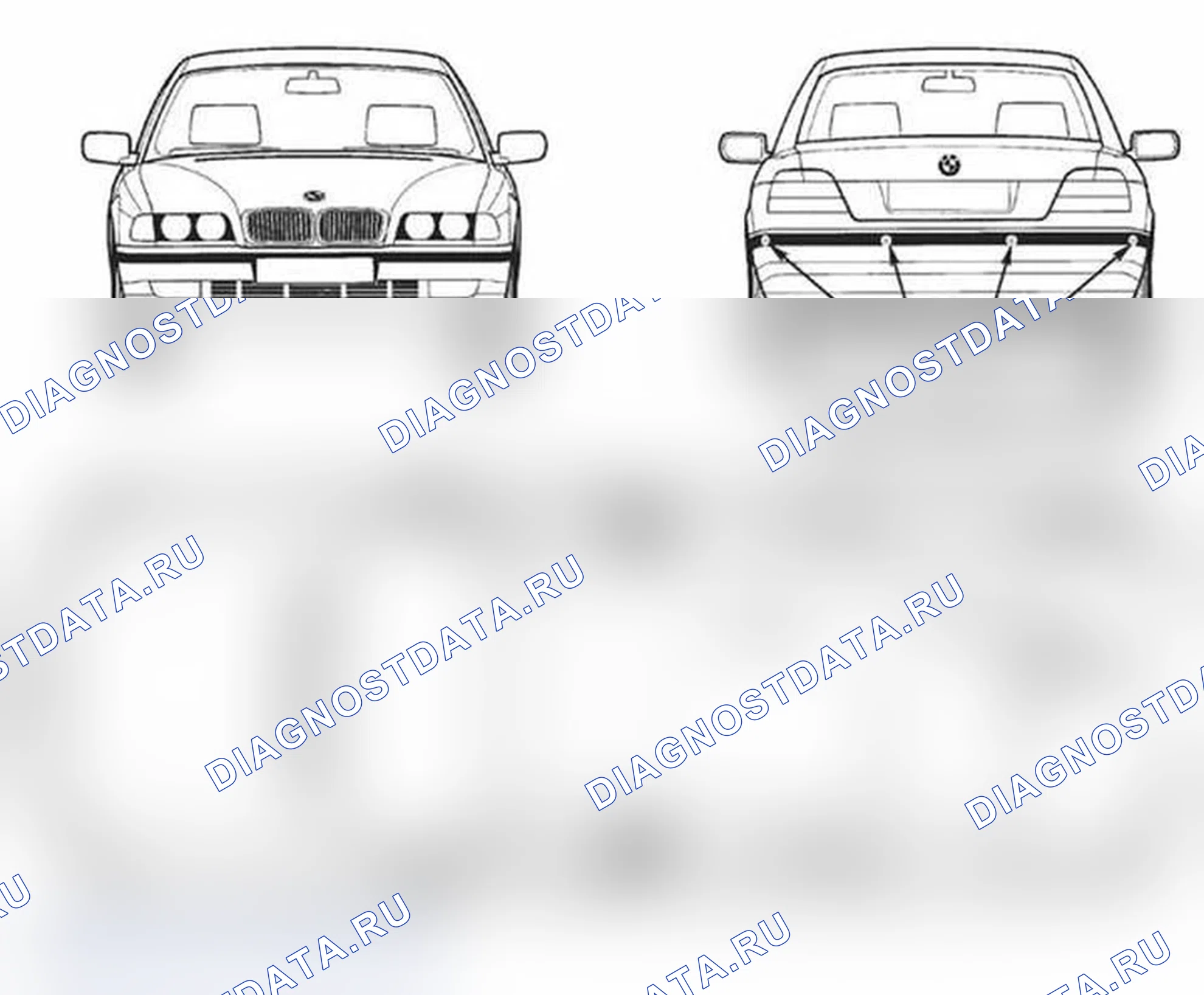Рис. 295: Контроль расстояния парковки. BMW M3 E46