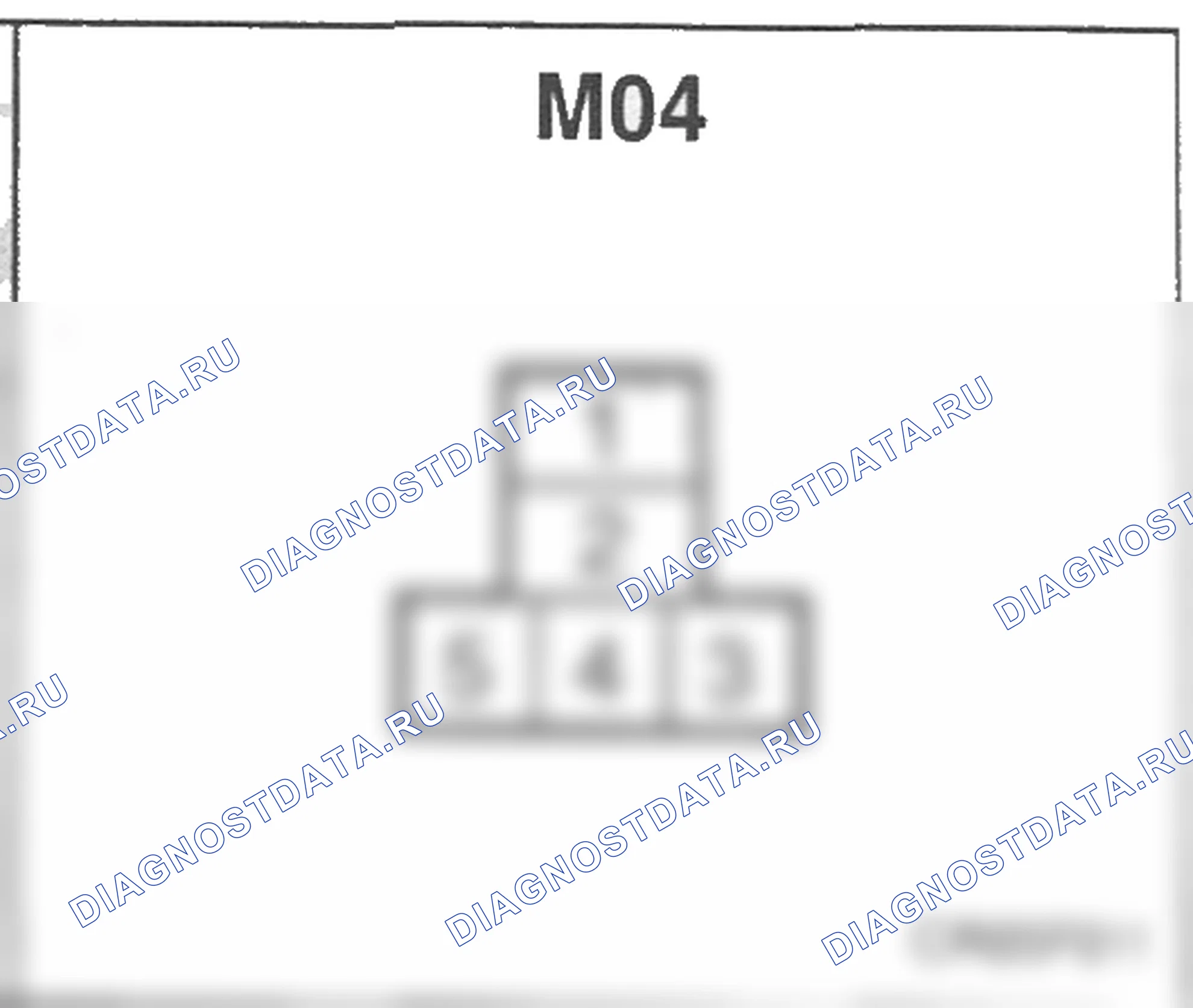 Распиновка разъёма M04 — основного жгута. Hyundai Accent LC